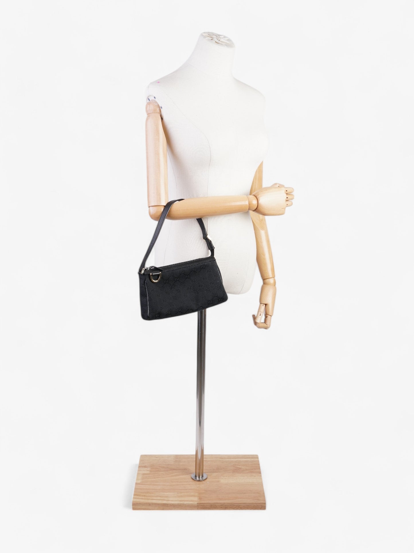 Gucci Abbey Shoulder Bag Canvas Black