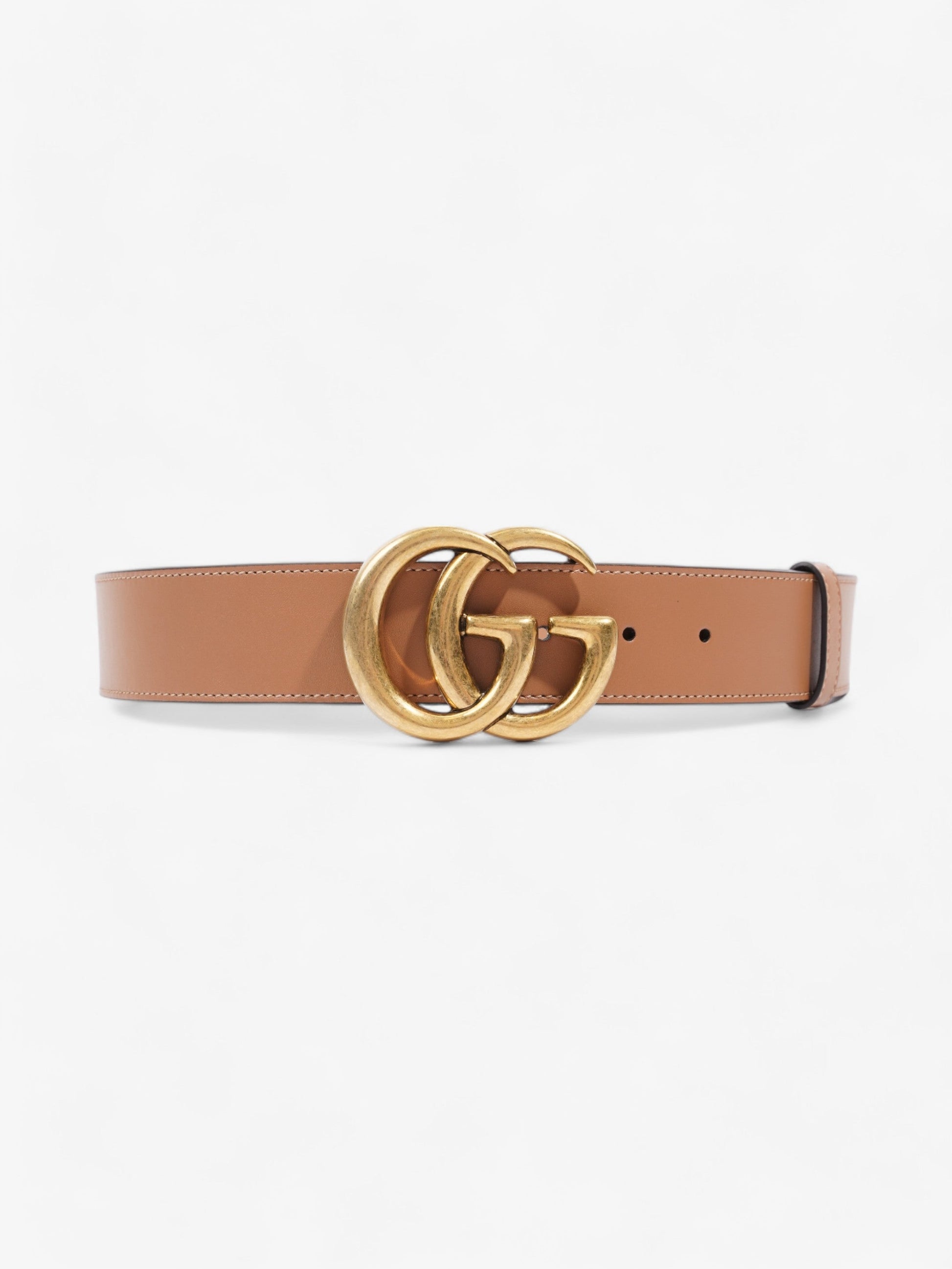 Gucci Marmont Wide Belt Handbag Leather Brown Accessory