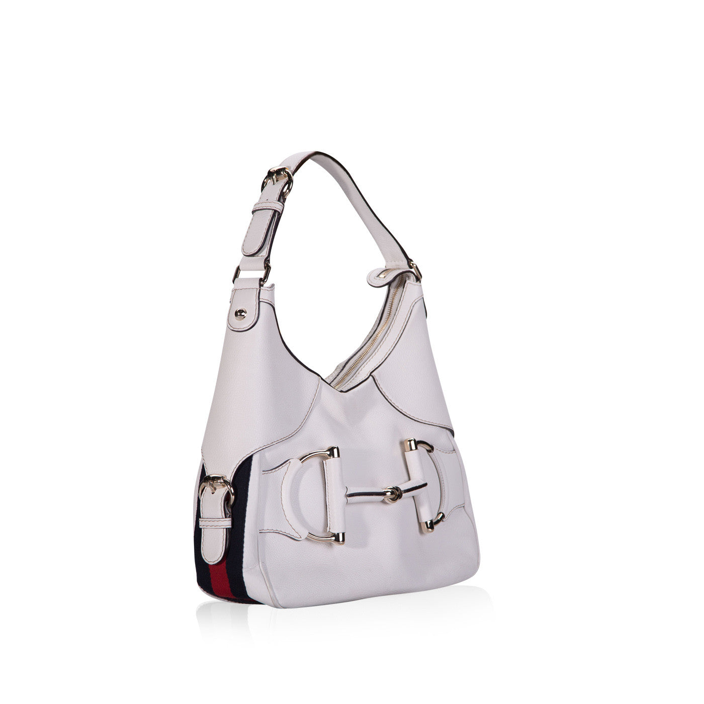 Gucci Horsebit Hobo Leather Tote Bag