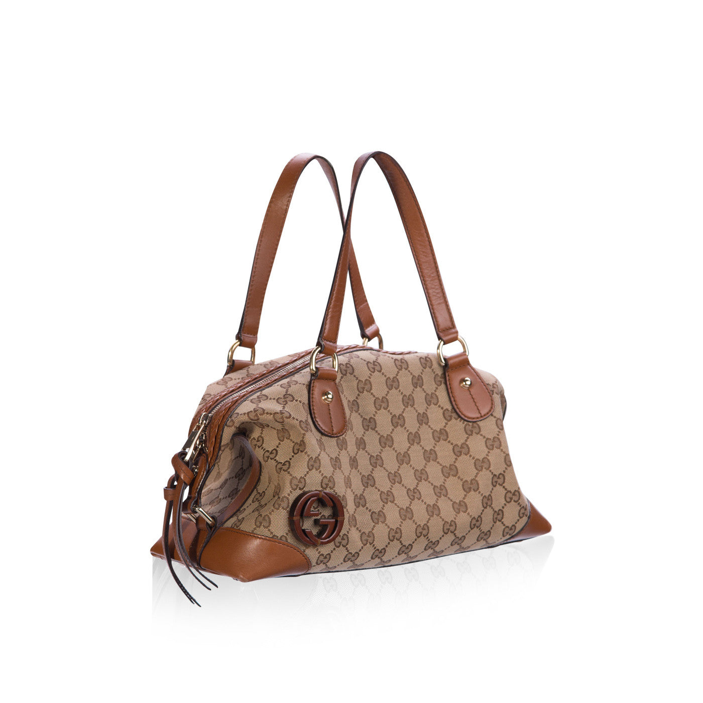 Gucci Shoulder Bag Canvas Monogram Tote