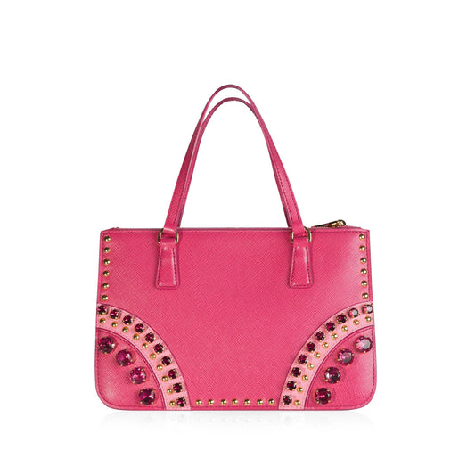Prada Petite Fuxia Gerani Tote Bag