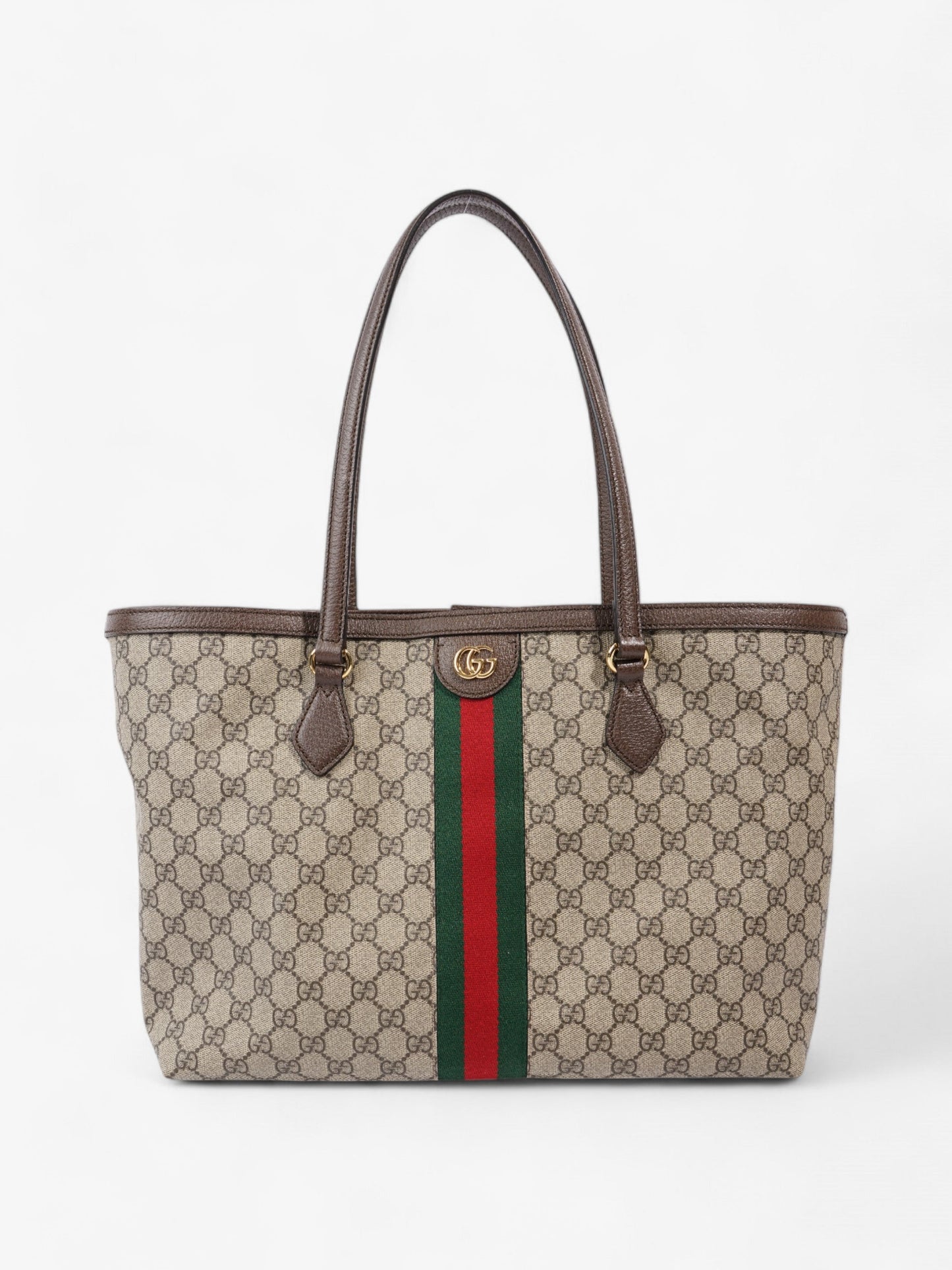 Gucci Ophelia Tote Supreme Coated Medium Canvas Brown Shoulder Bag