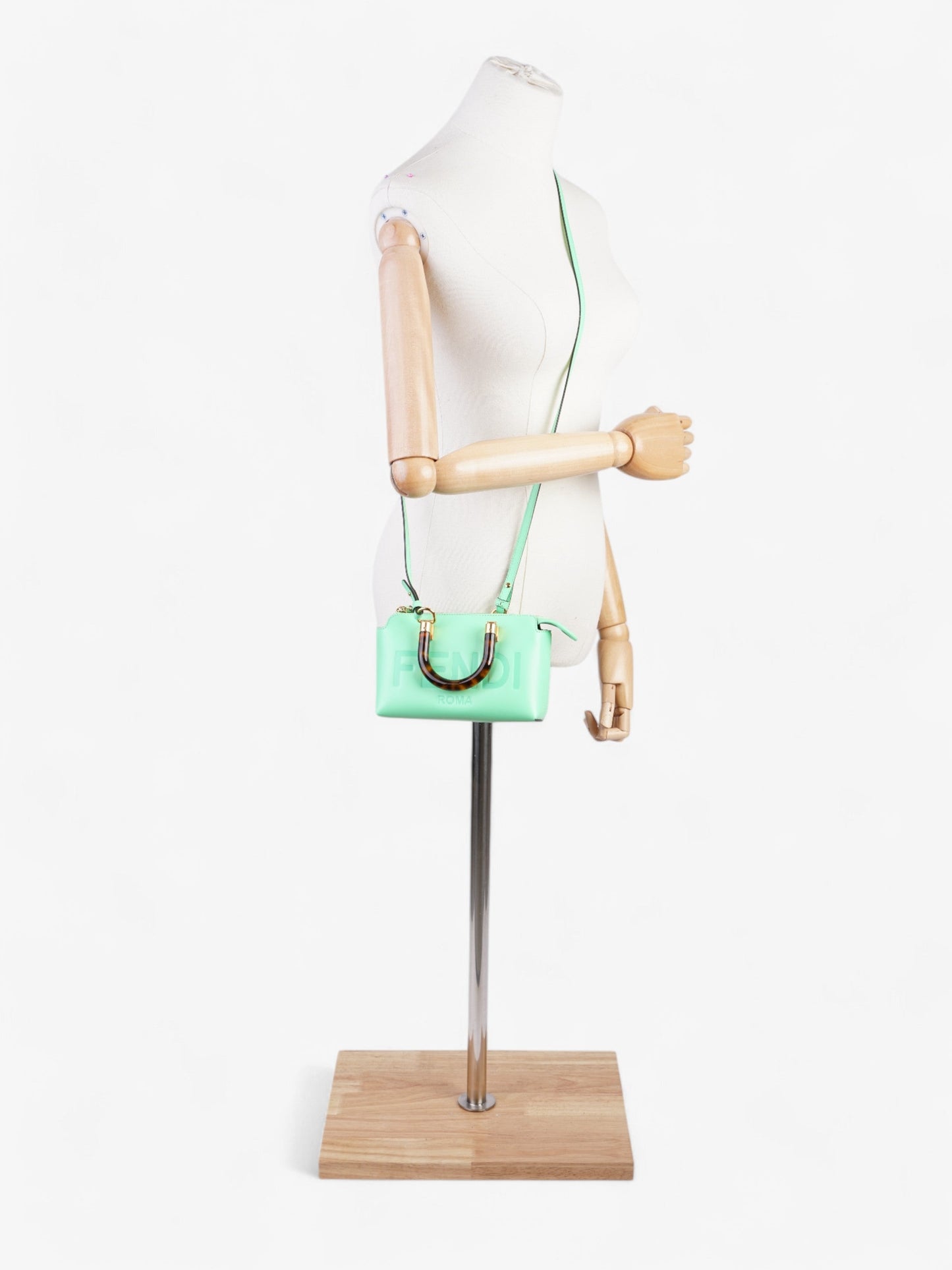 Fendi By The Way Edamame Tortoise Crossbody Bag Leather Mini