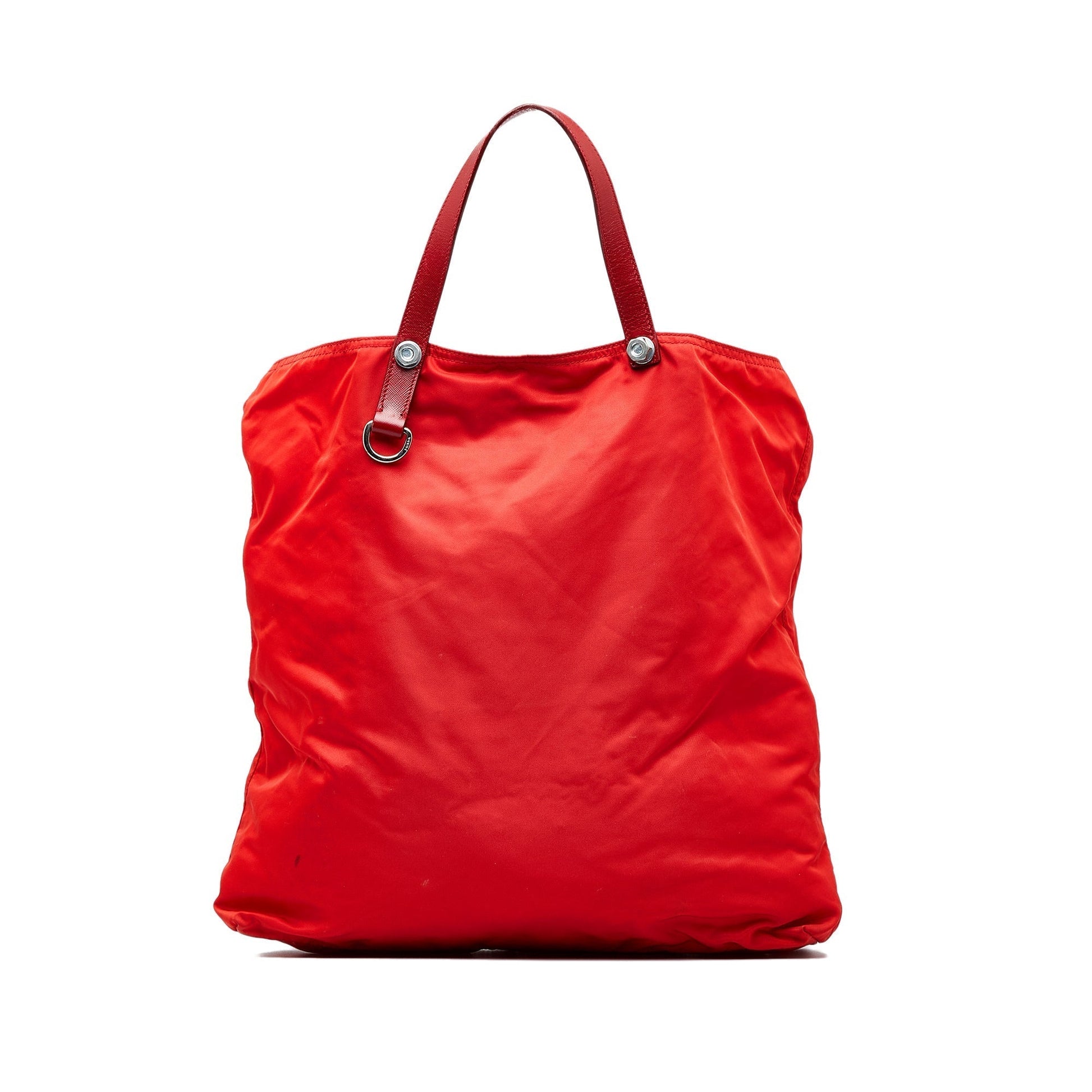 Prada Tessuto Tote Red Tote Bag