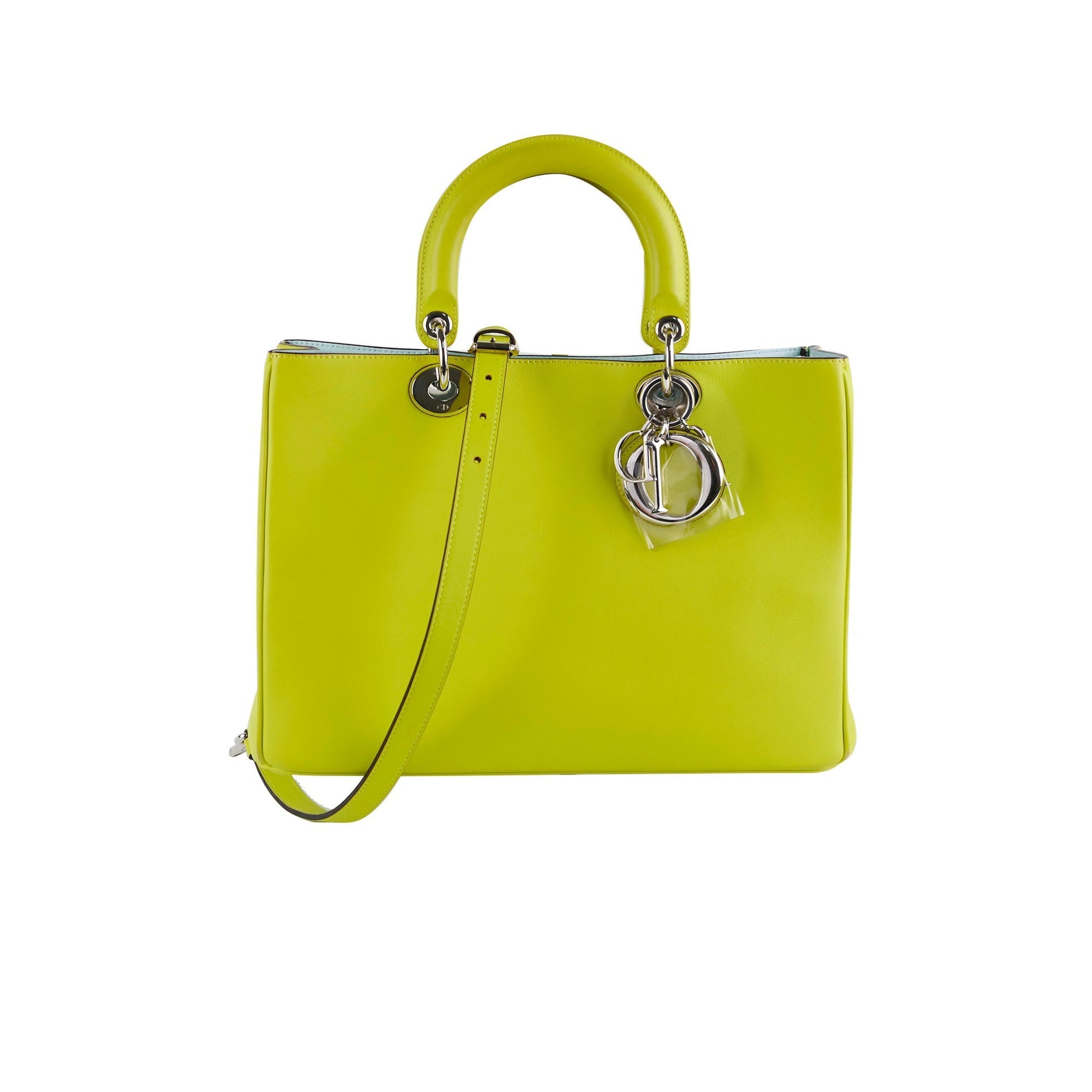 Dior issimo Lemon Light Shoulder Bag Blue Green