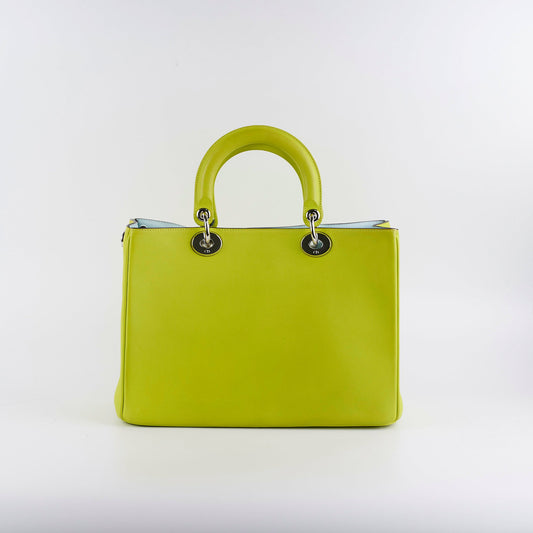 Dior issimo Lemon Light Shoulder Bag Blue Green