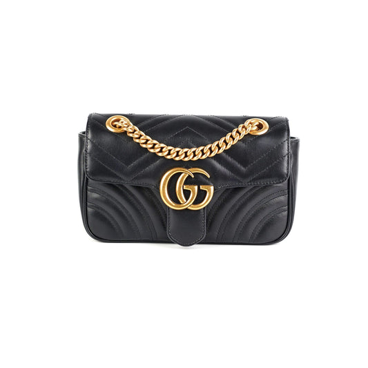 Gucci Marmont Crossbody Bag Black Mini