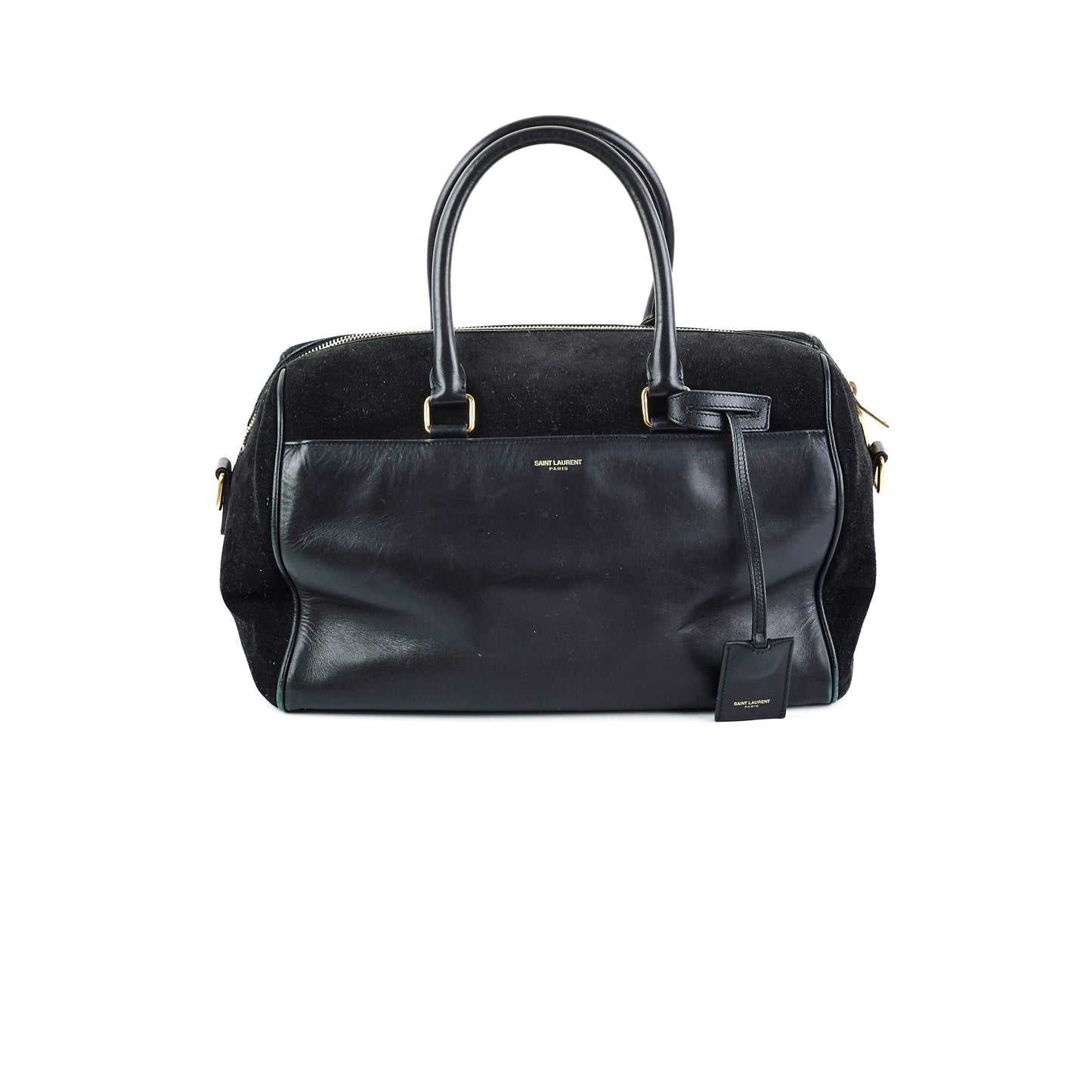 YSL Saint Laurent Bo Duffle Bag Leather Suede Tote Bag