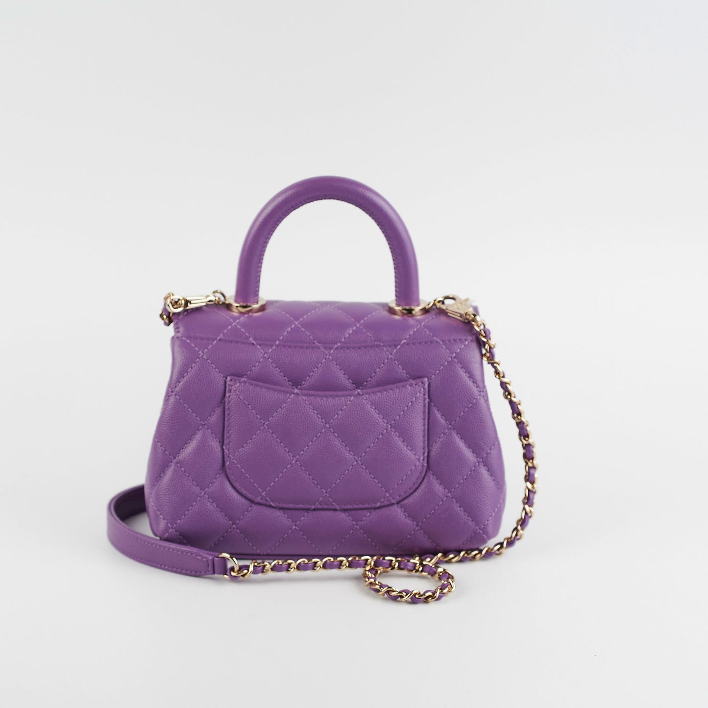 Chanel ITEM 9 - Mini Coco Handle Purple Bag