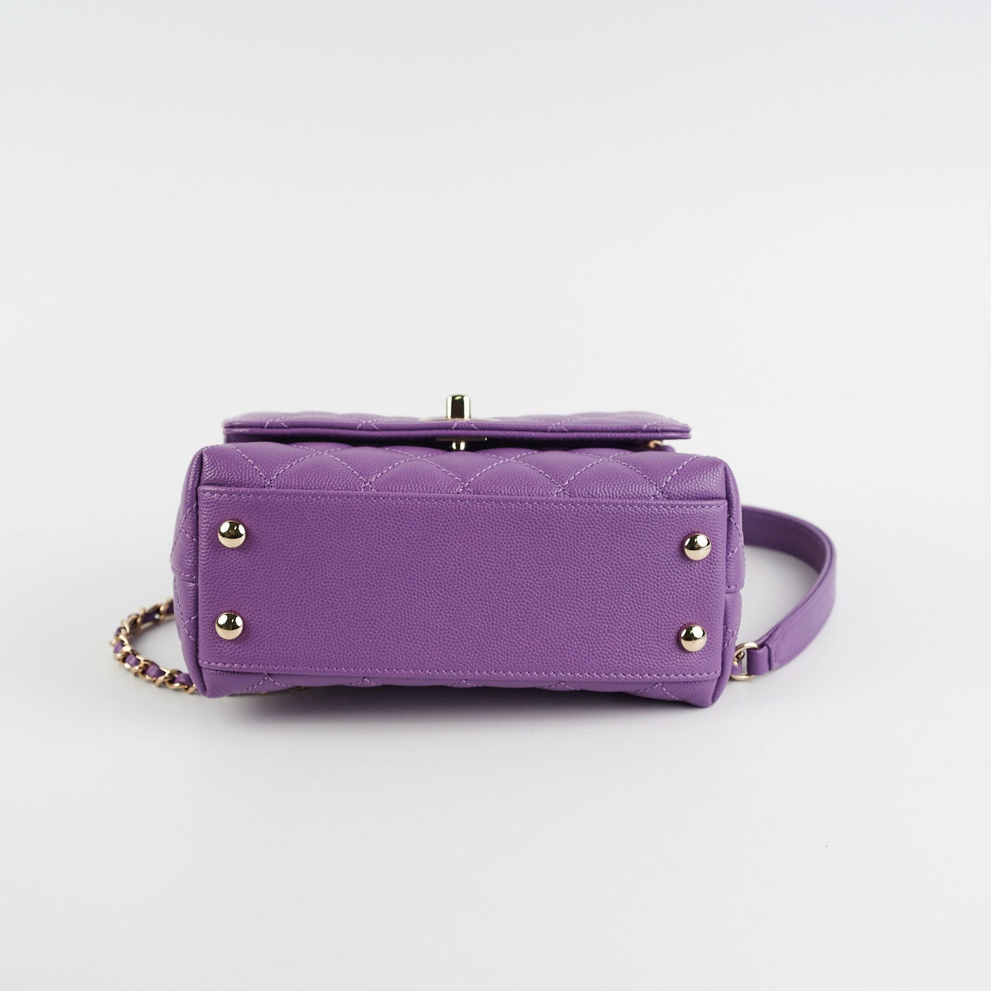 Chanel ITEM 9 - Mini Coco Handle Purple Bag