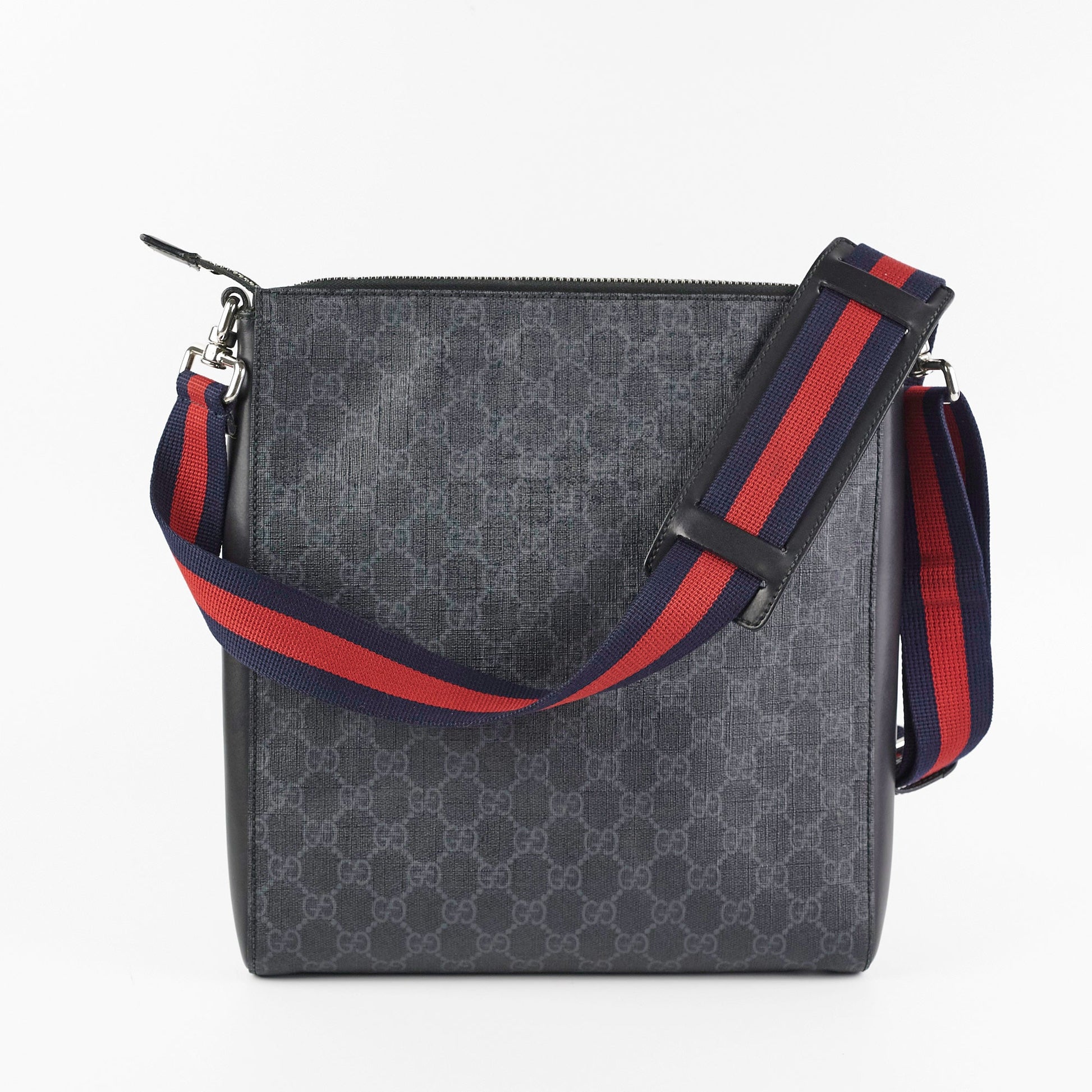 Gucci Messenger Shoulder Bag Monogram Black