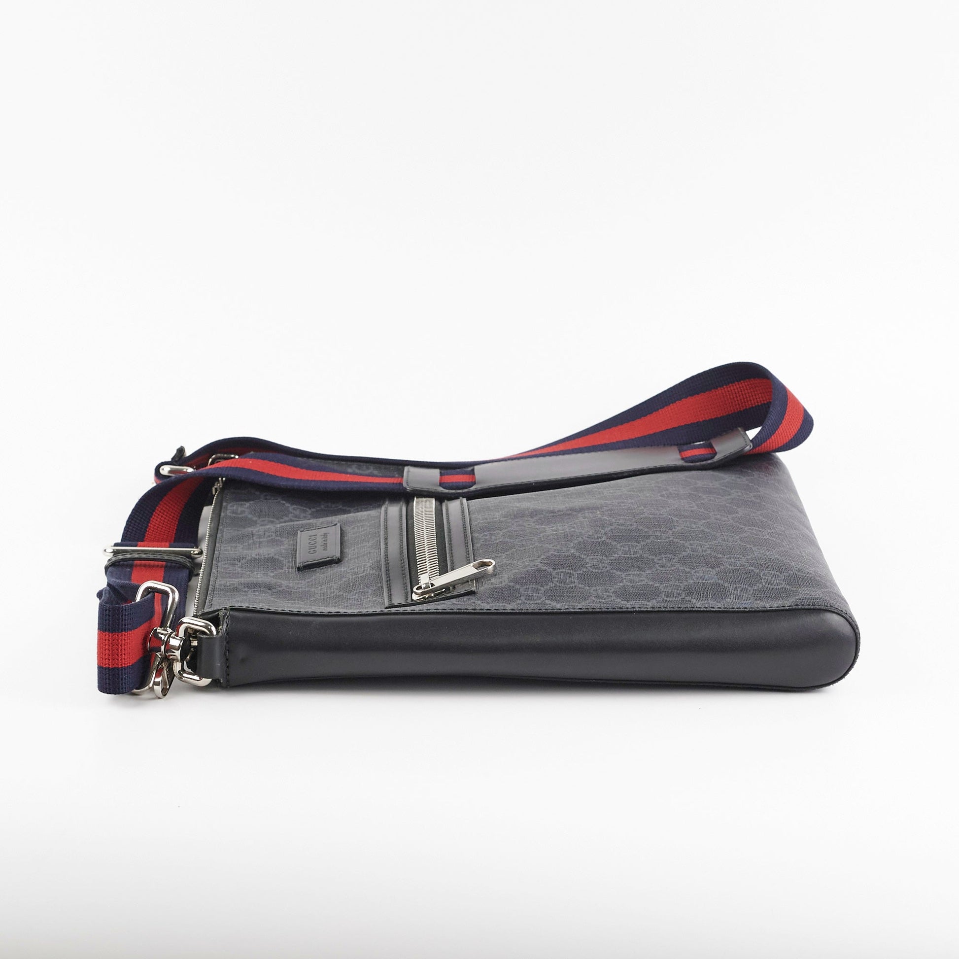 Gucci Messenger Shoulder Bag Monogram Black