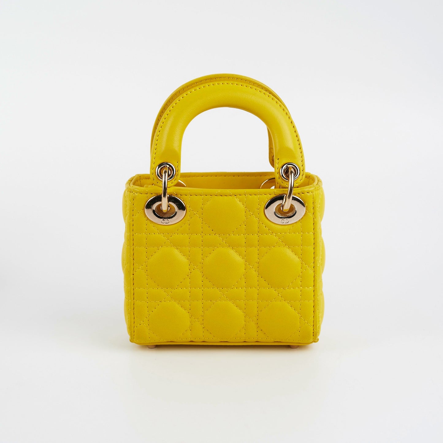 Dior Deal Of The Week Lady Crossbody Bag Yellow Micro