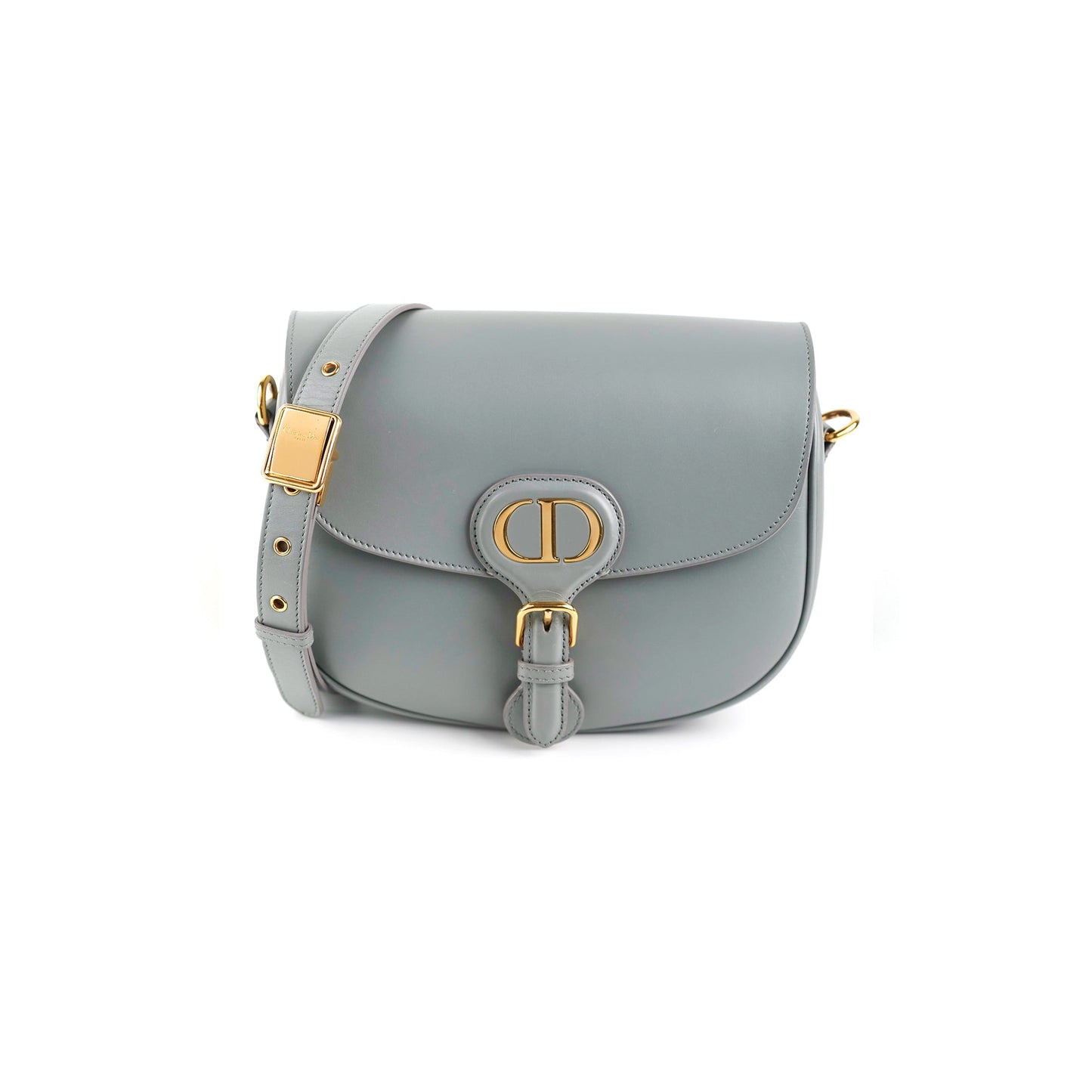 Dior Christian Bobby Grey Calfskin Bag Gray Medium Travel Bag