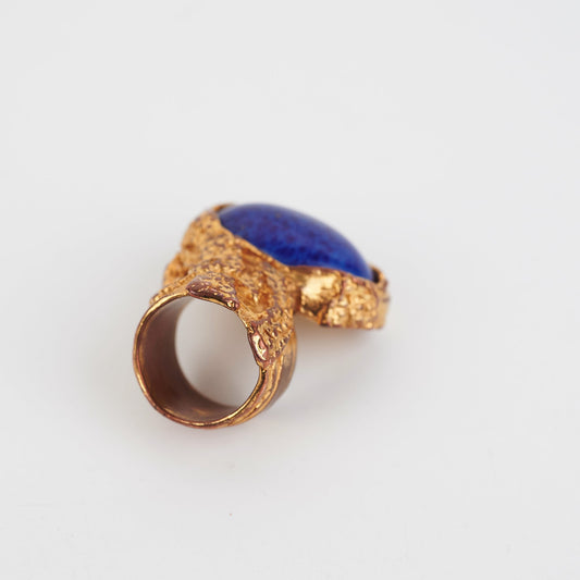 YSL Saint Laurent Arty Ring Blue Jewelry