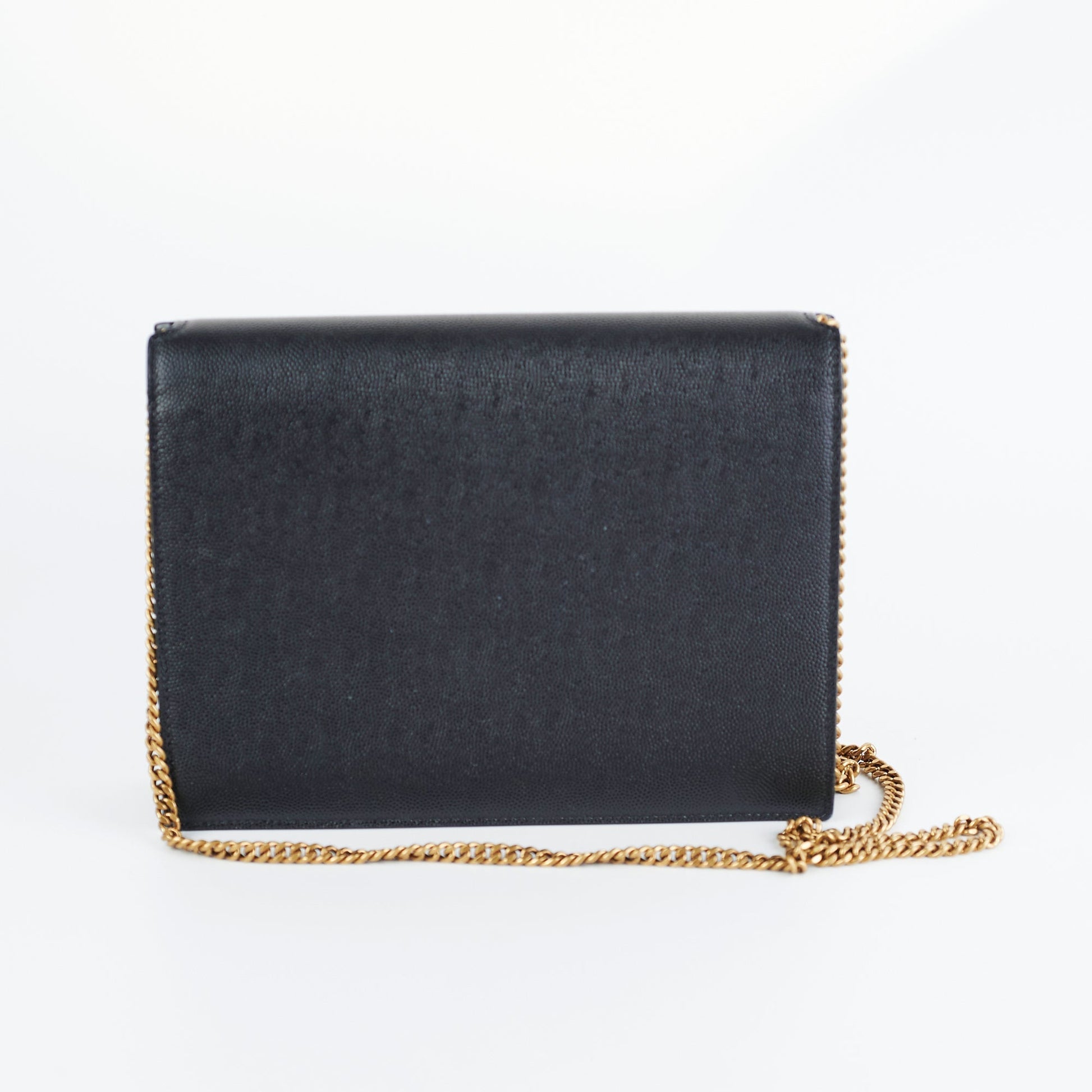 YSL Saint Laurent Cassandra Bag Black Medium Chain Shoulder Bag