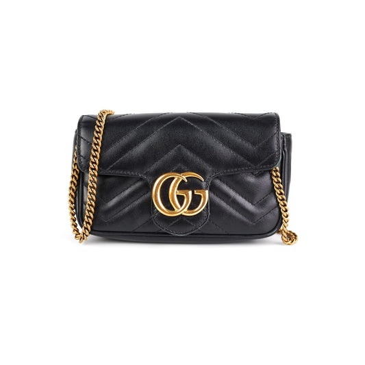 Gucci Super Marmont Crossbody Bag Black Mini