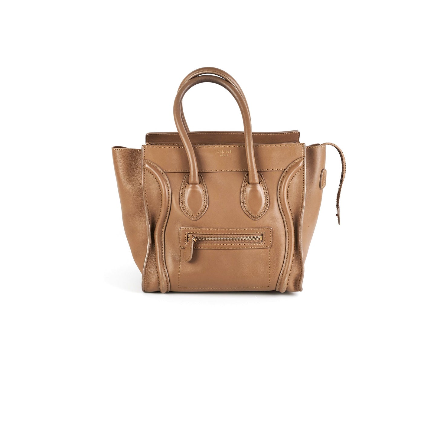 Luxury Micro Luggage Taupe Tote Handbag Tote Bag