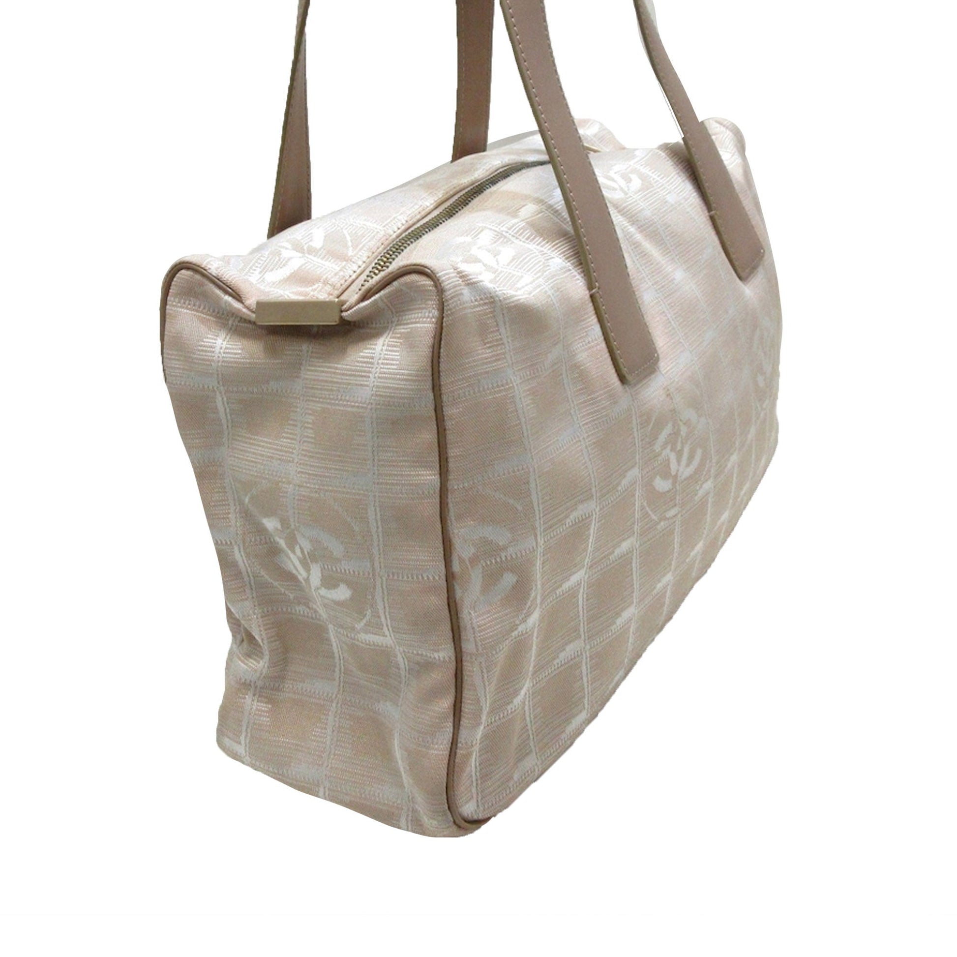 Chanel New Travel Line Handbag Leather Canvas Travel Bag
