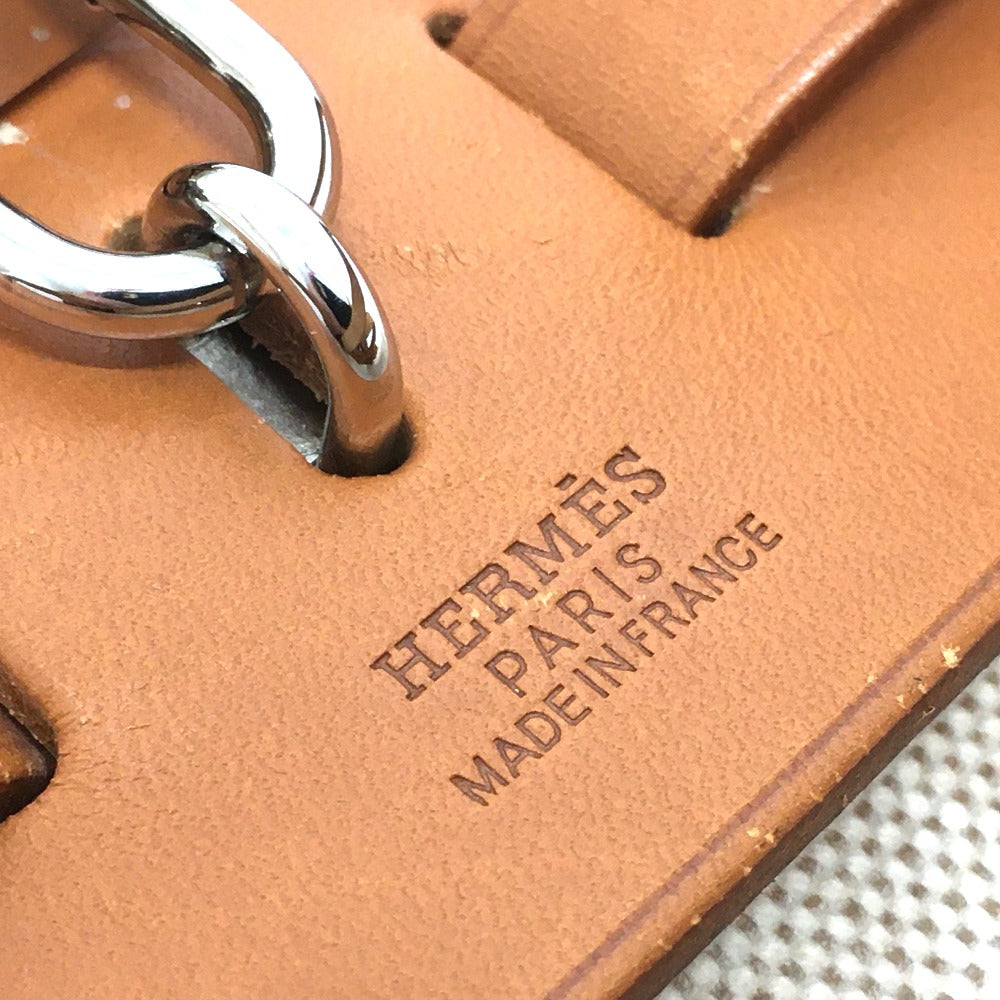 Hermes Backpack Toile Gm With Replacement Bag Herbag Add Leather Beige