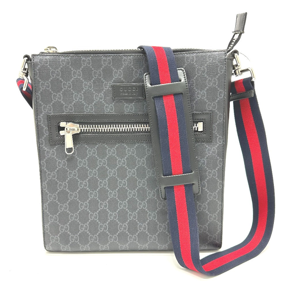 Gucci GG Supreme GG Messenger Canvas Black Shoulder Bag