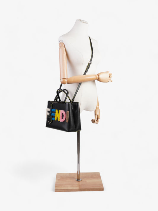 Fendi 2Jours Bag Multicoloured Petite Leather Black Logo Shoulder Bag