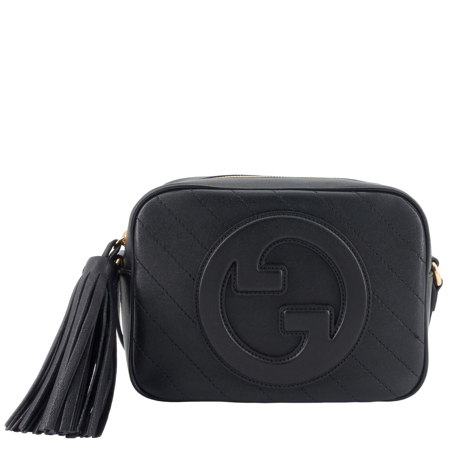 Gucci Sakai Be Calfskin Diagonal Stitched Blondie Bag Green Small Crossbody Bag