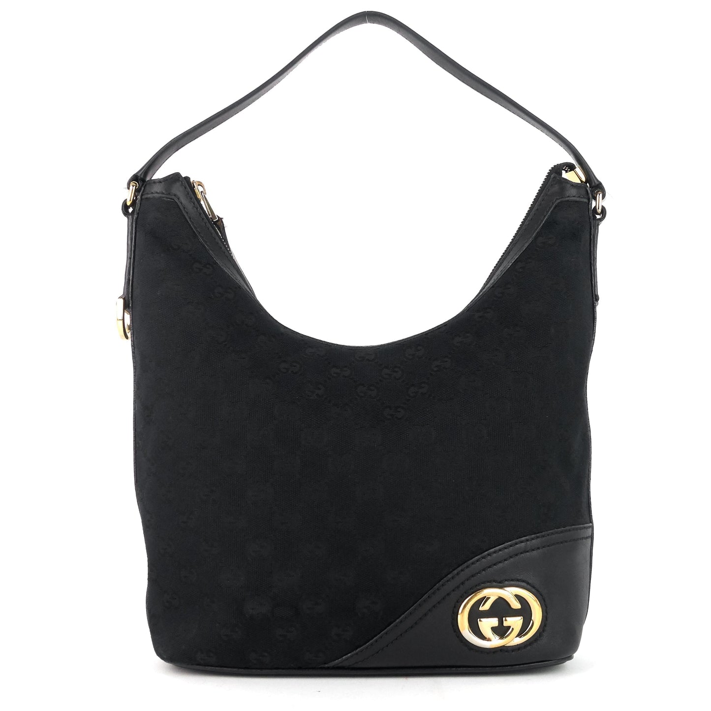 Gucci New Britt Hobo Bag Canvas Medium Travel Bag