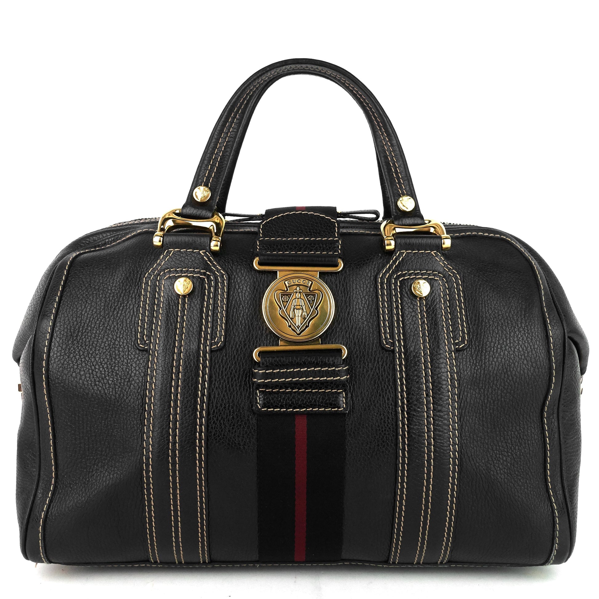 Gucci Aviatrix Boston Bag Leather Large Travel Bag