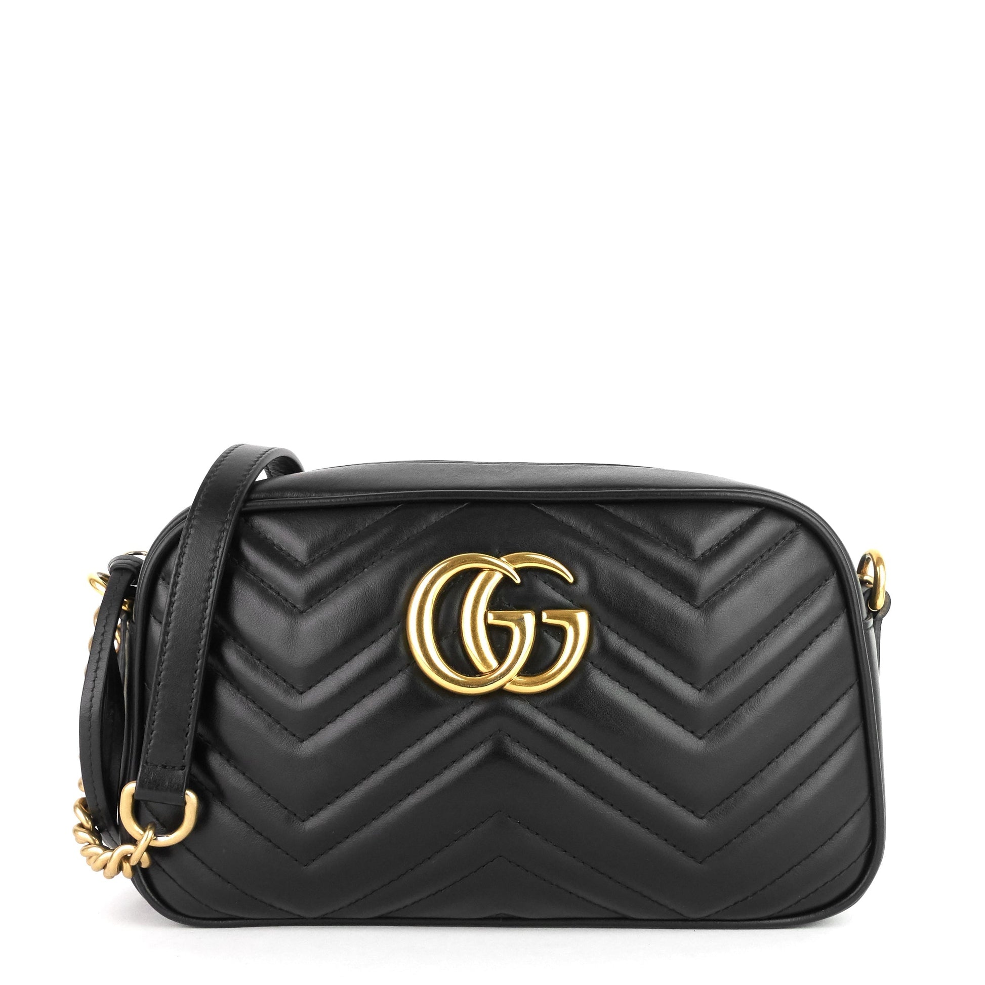 Gucci Marmont Calfskin Shoulder Bag Small Crossbody Bag