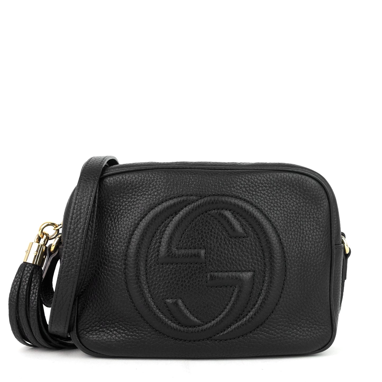 Gucci Soho Disco Pebbled Crossbody Bag Leather