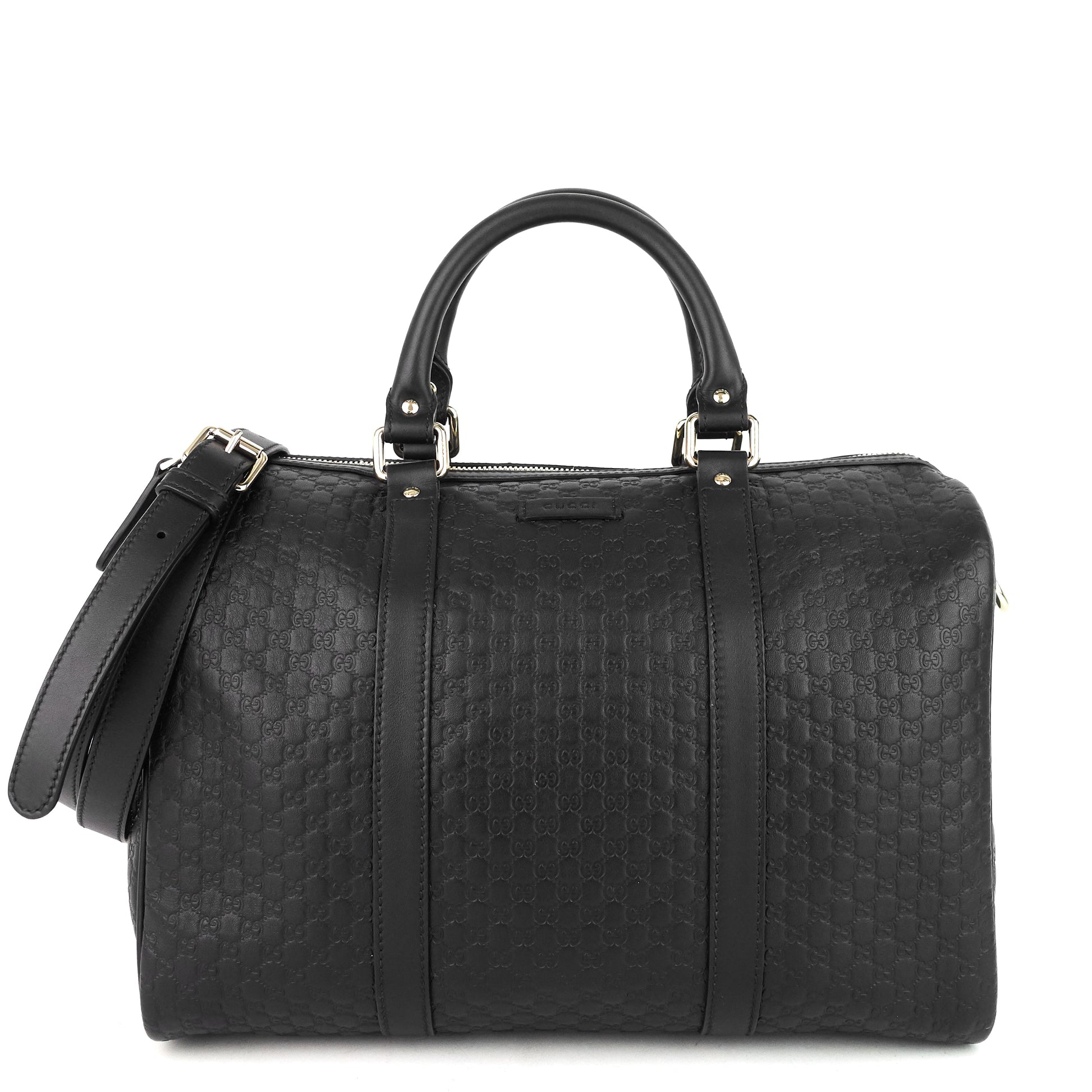 Gucci Joy Boston Microssima Bag Leather Medium Travel Bag