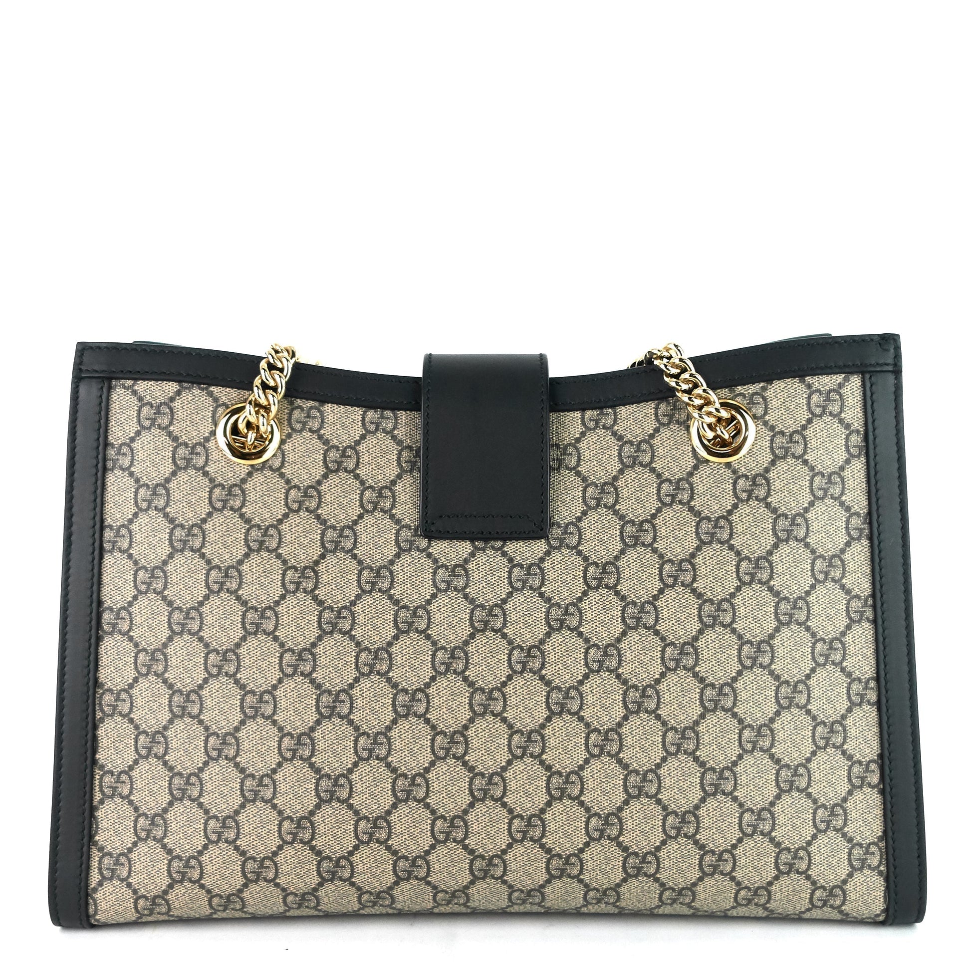 Gucci Supreme Padlock Shoulder Bag Canvas Medium