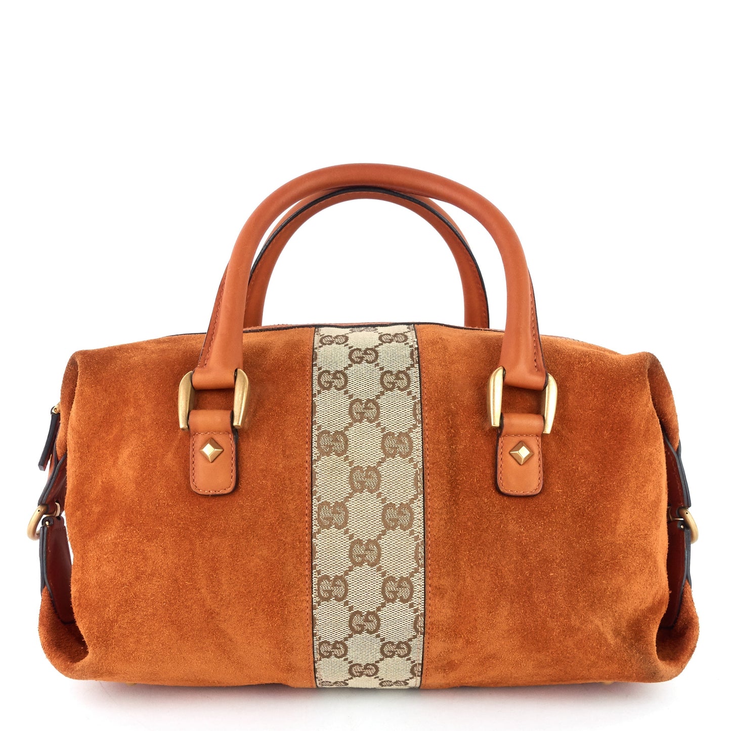 Gucci Boston Bag Suede Small Travel Bag