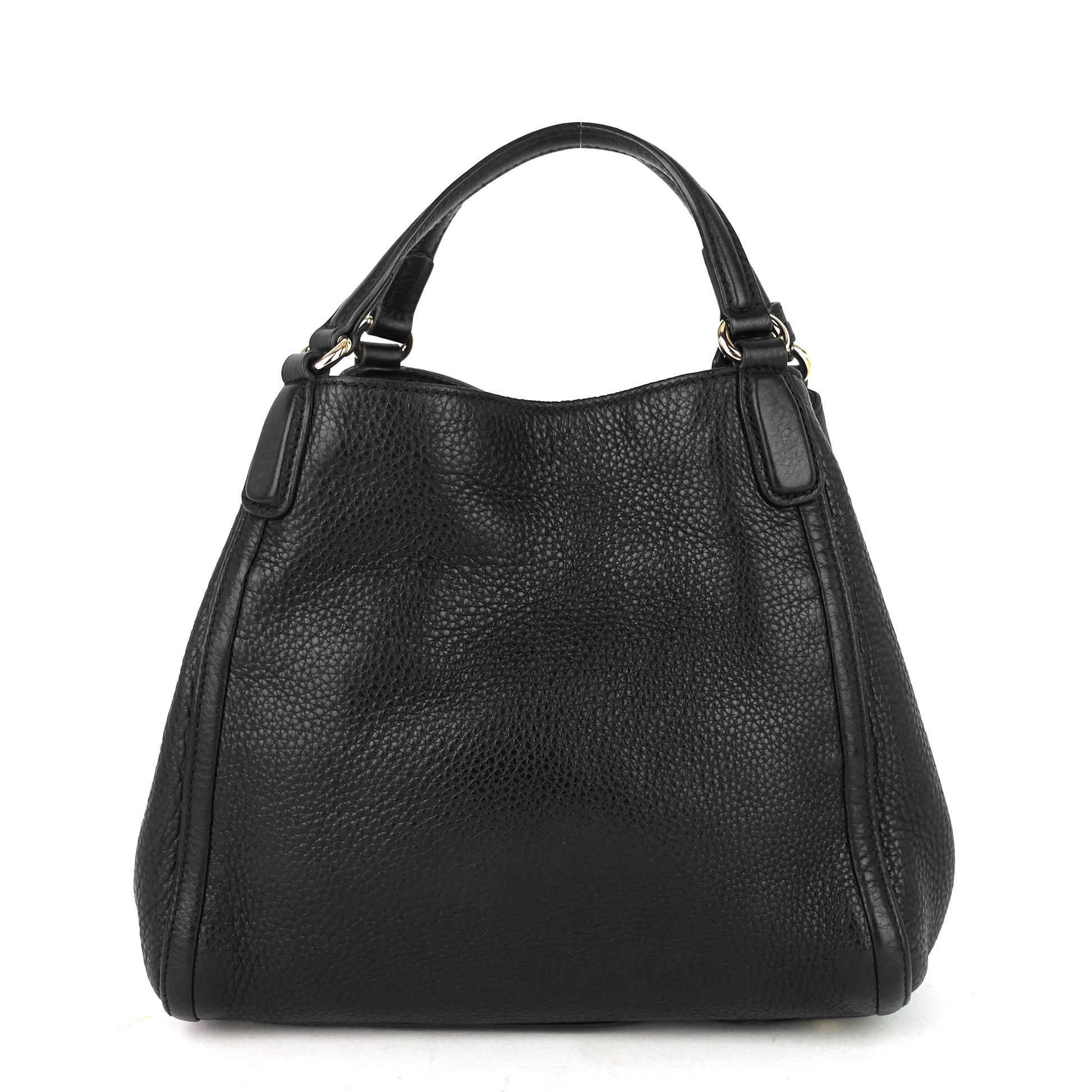 Gucci Soho Pebbled Calfskin Satchel Bag Small Travel Bag