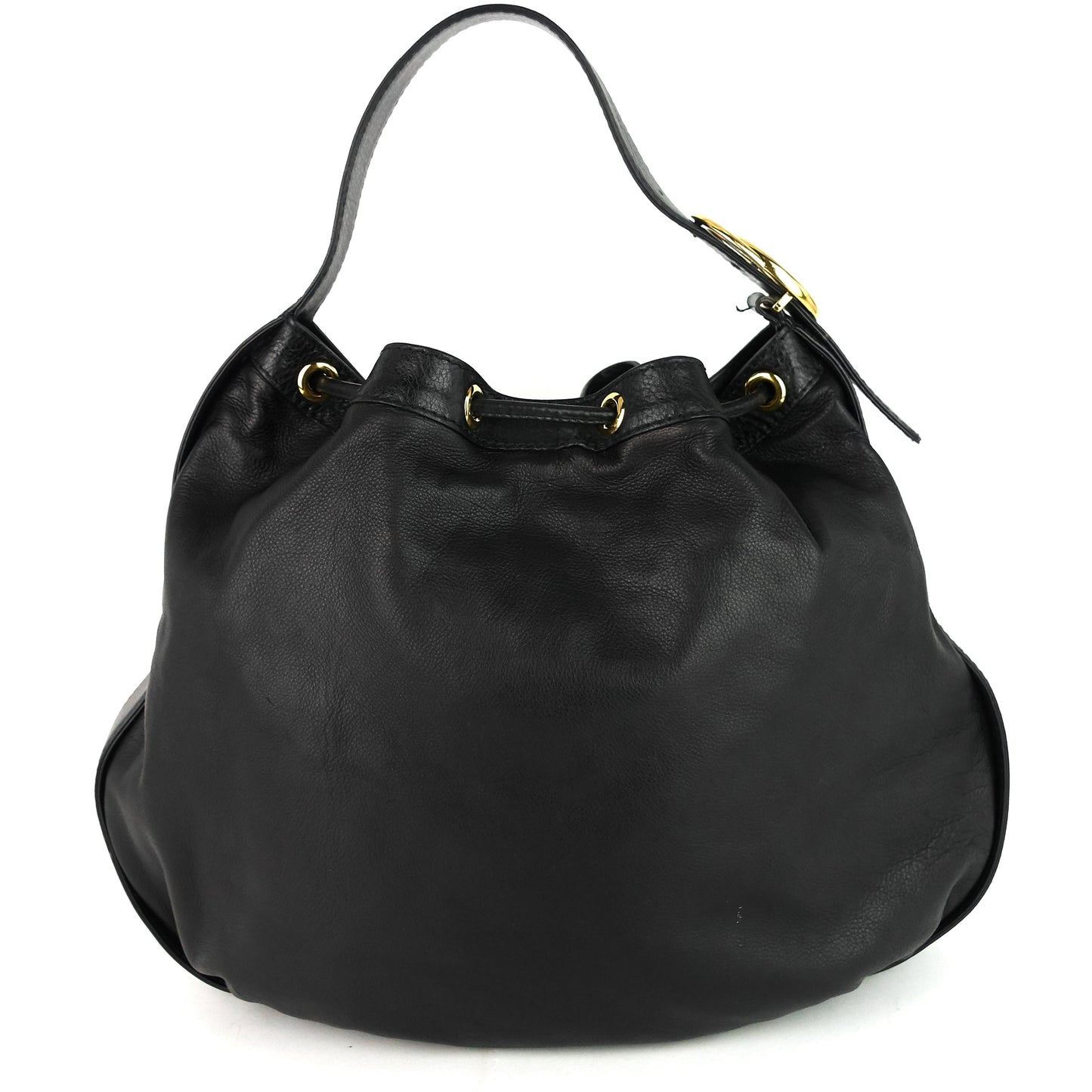 Gucci Drawstring Soft Tote Bag Leather Jewelry