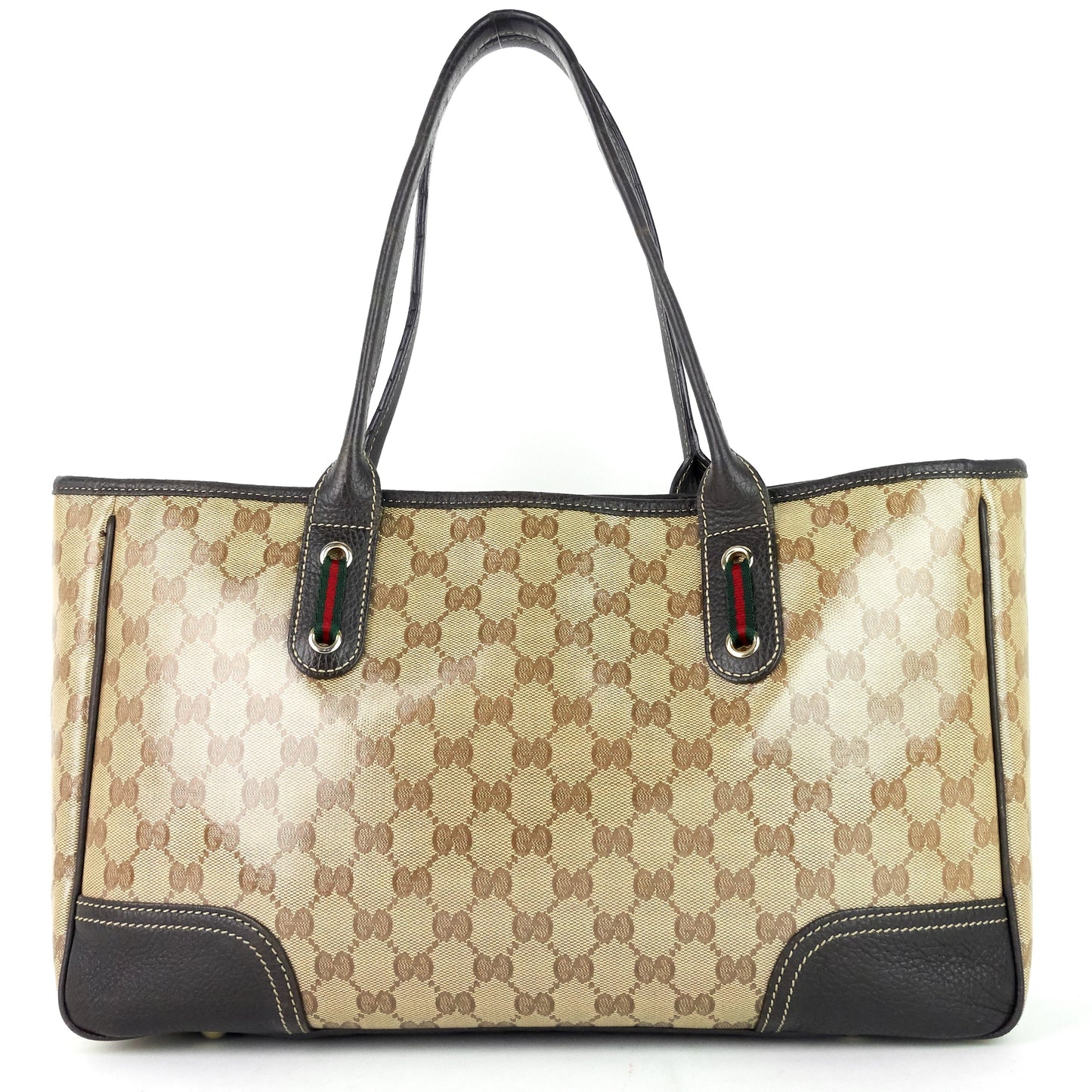 Gucci Princy Crystal Web Tote Bag Shoulder Bag