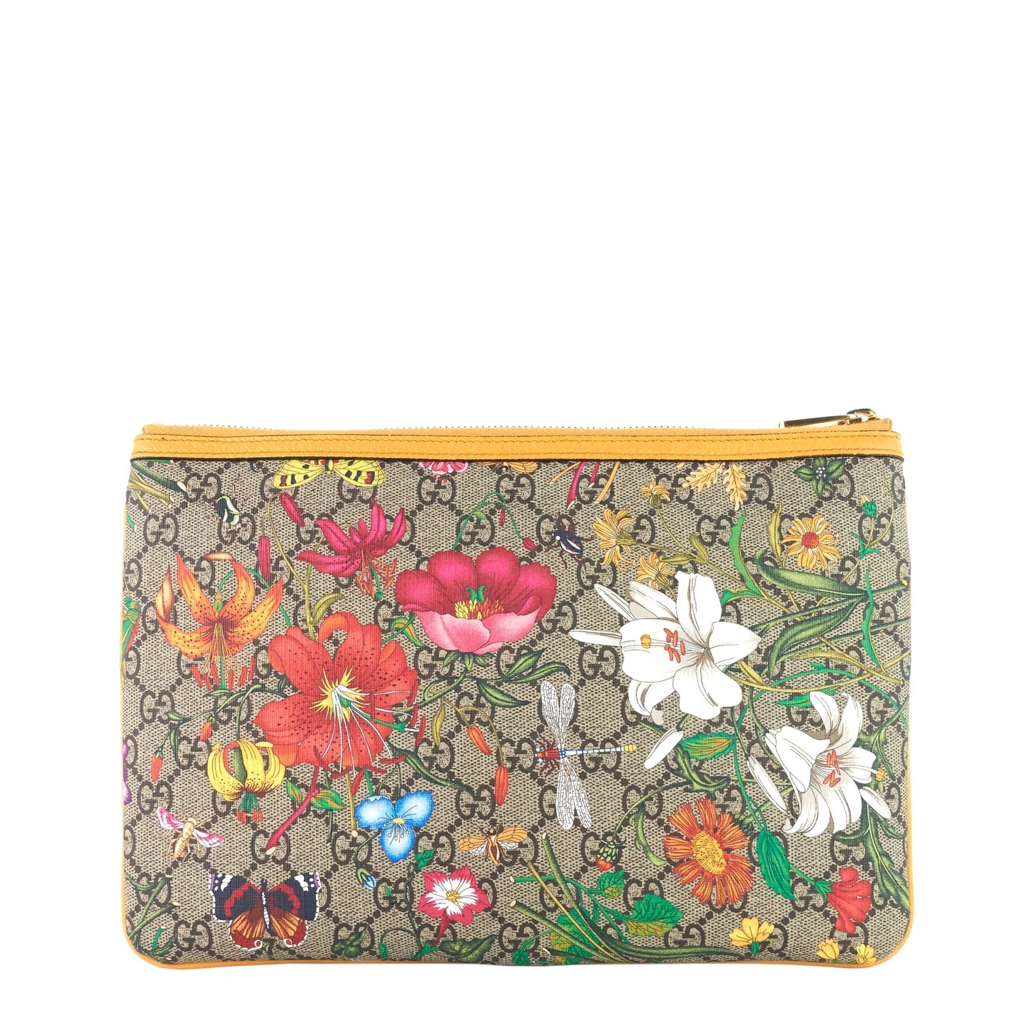 Gucci Ophidia Supreme Floral Clutch Bag Canvas