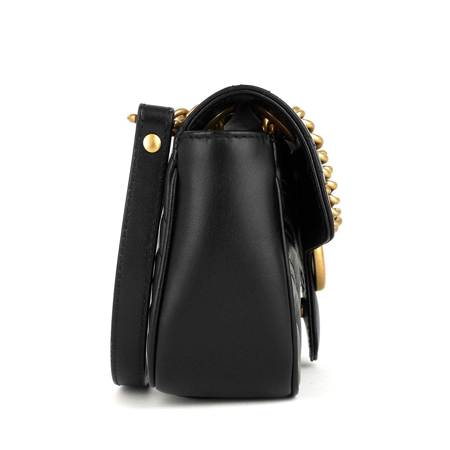 Gucci Marmont Chevron Bag Leather Mini Shoulder Bag