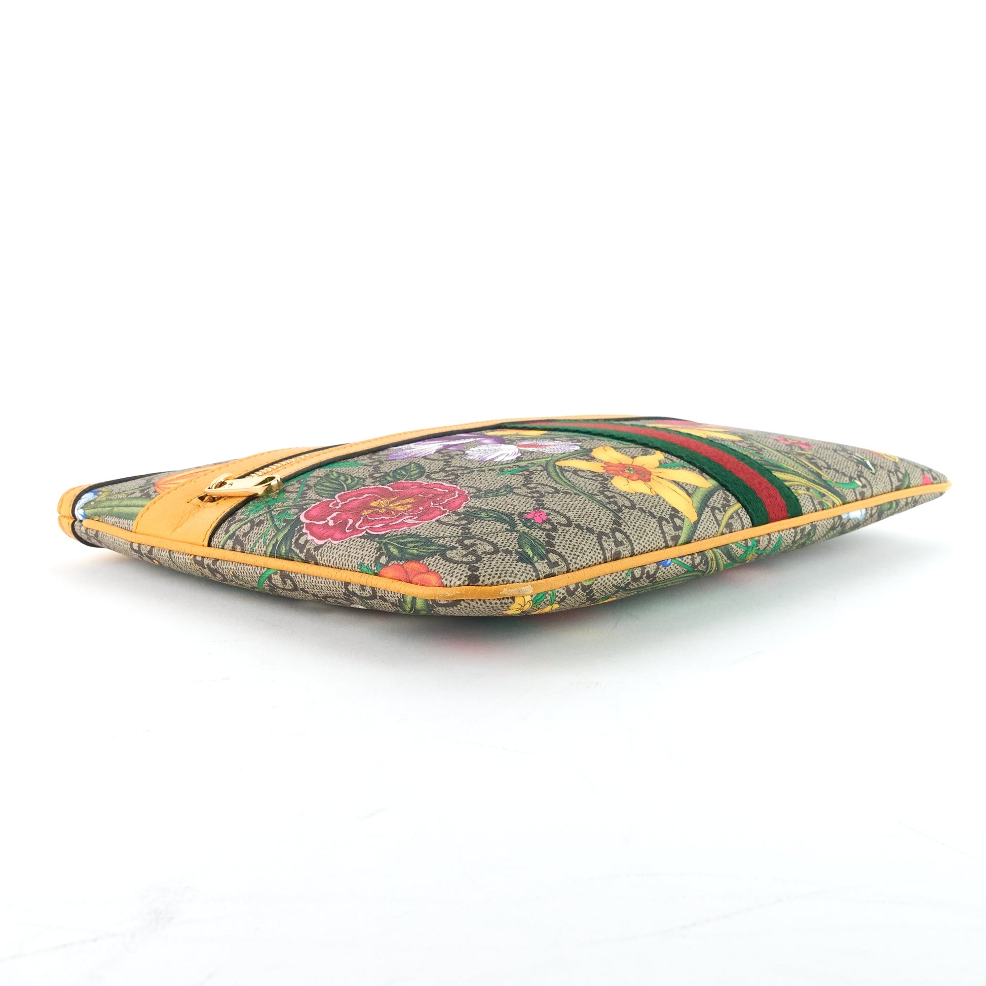 Gucci Ophidia Floral Supreme Clutch Bag Large