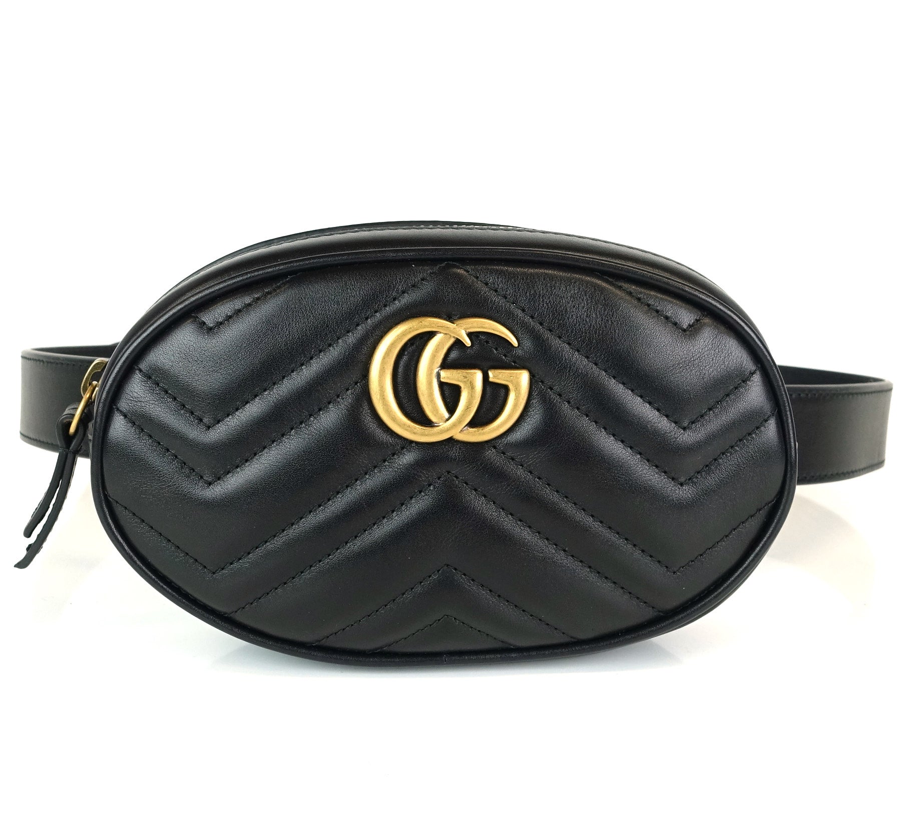 Gucci Marmont Matalasse Chevron Belt Bag Leather Accessory