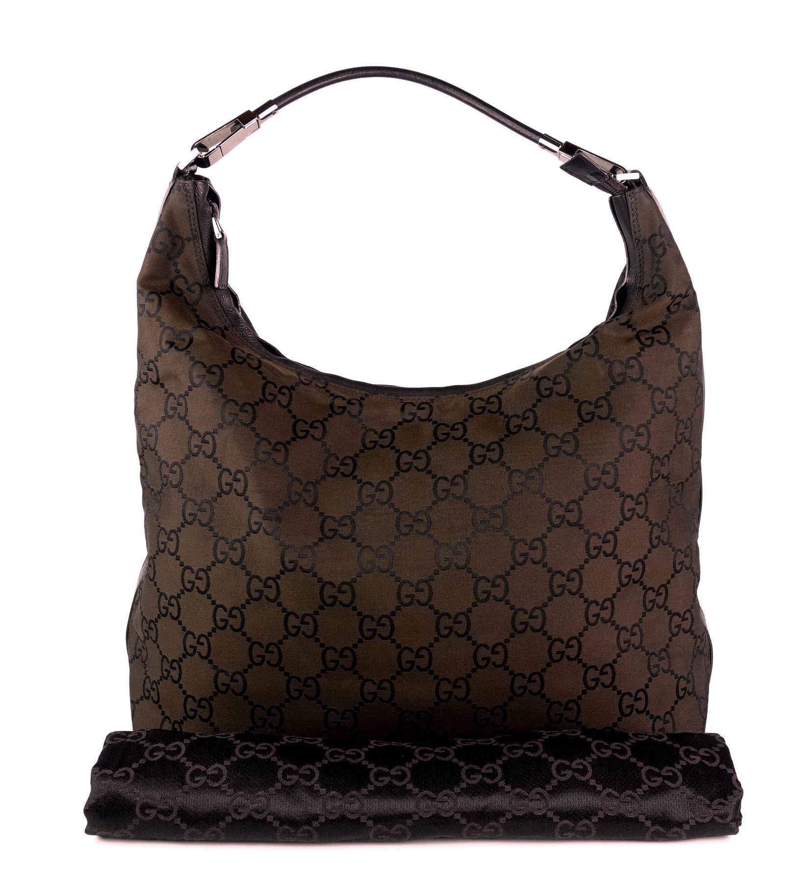 Gucci Hobo Bag Nylon Monogram Travel Bag