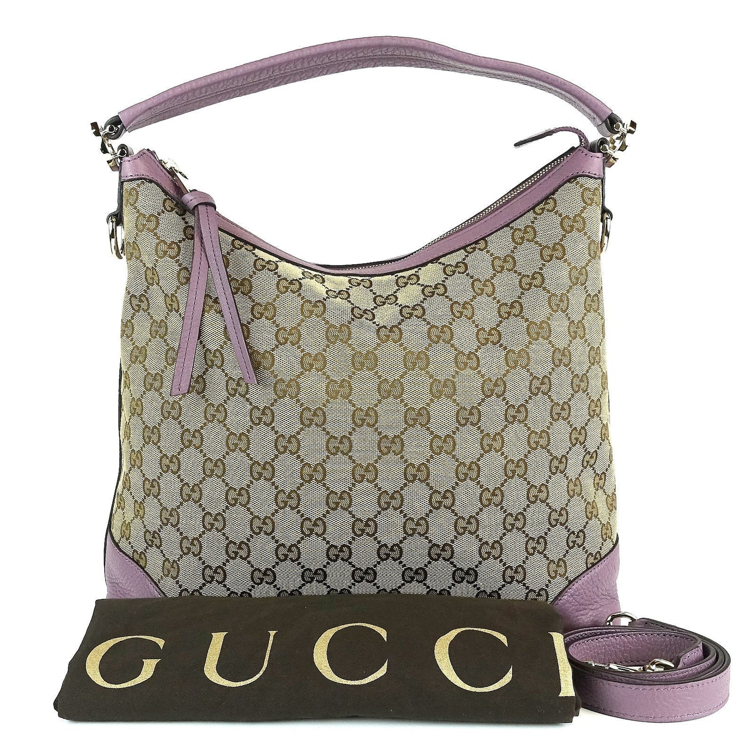 Gucci Hobo Bag Canvas Monogram Travel Bag