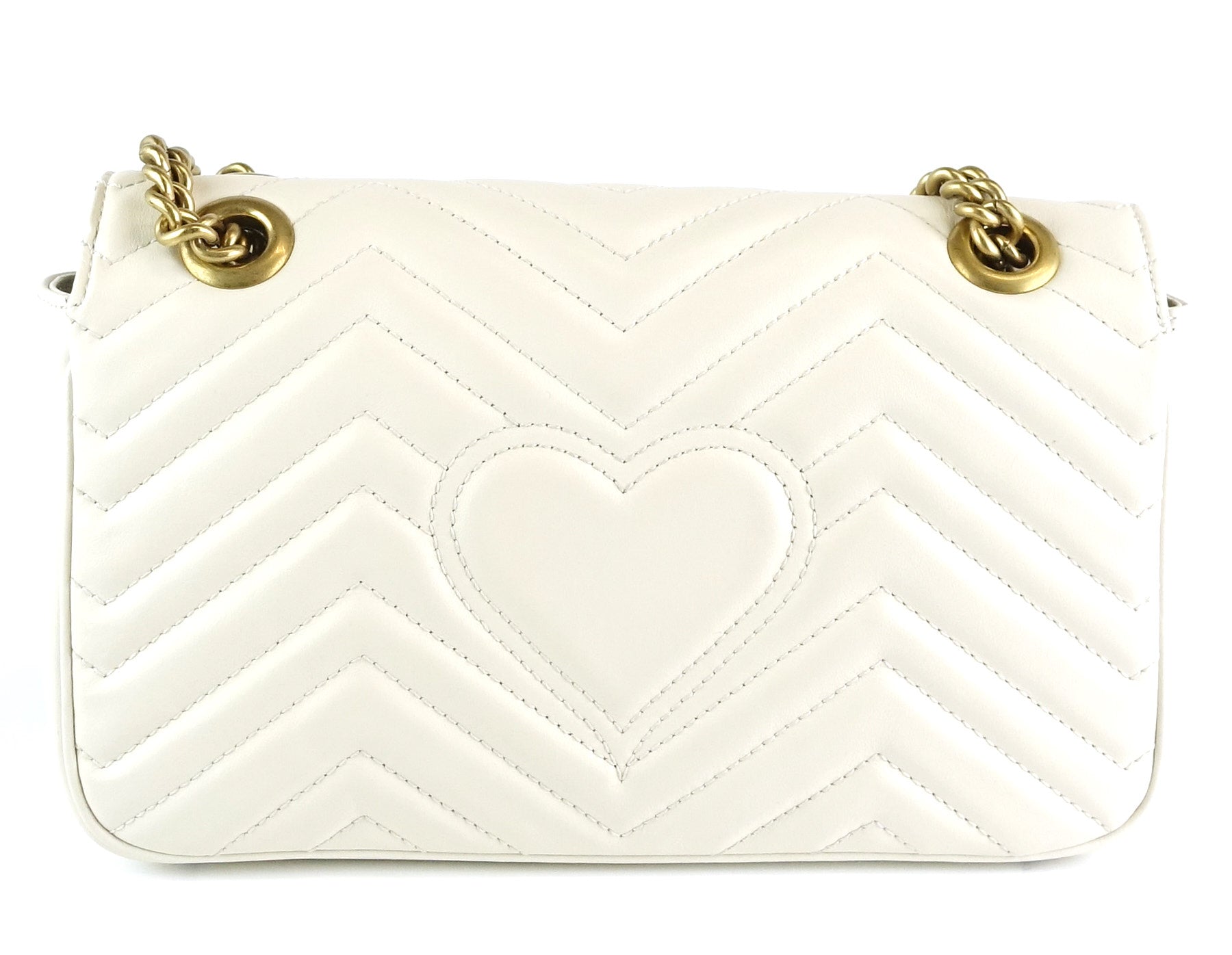 Gucci Marmont Chevron Bag Leather Matelasse Crossbody Bag Bag Oc707