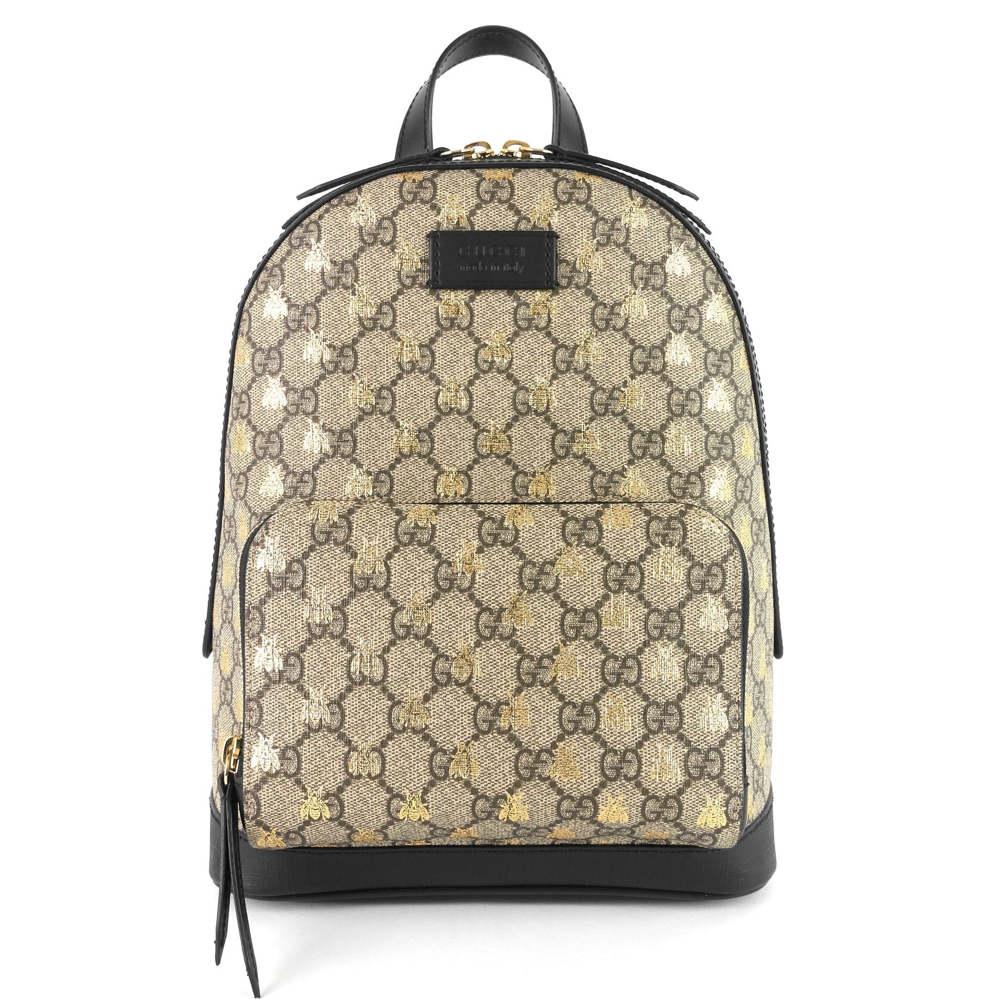 Gucci Bees Supreme Backpack Canvas Small