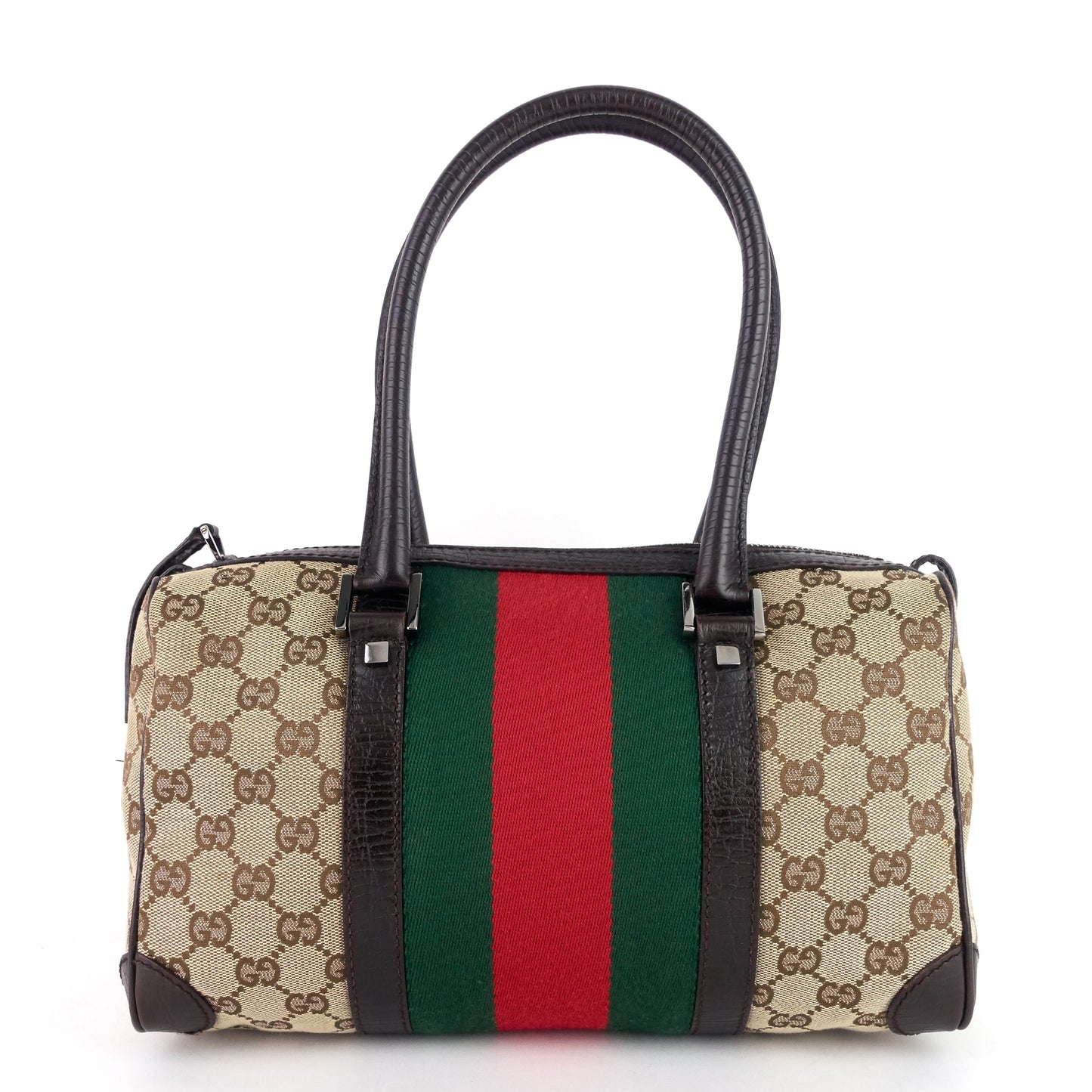 Gucci Boston Bag Canvas Small Travel Bag