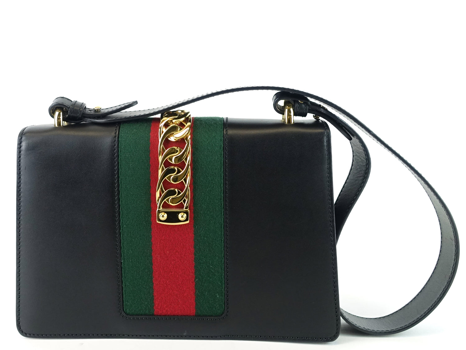Gucci Sylvie Bag Leather Small Shoulder Bag