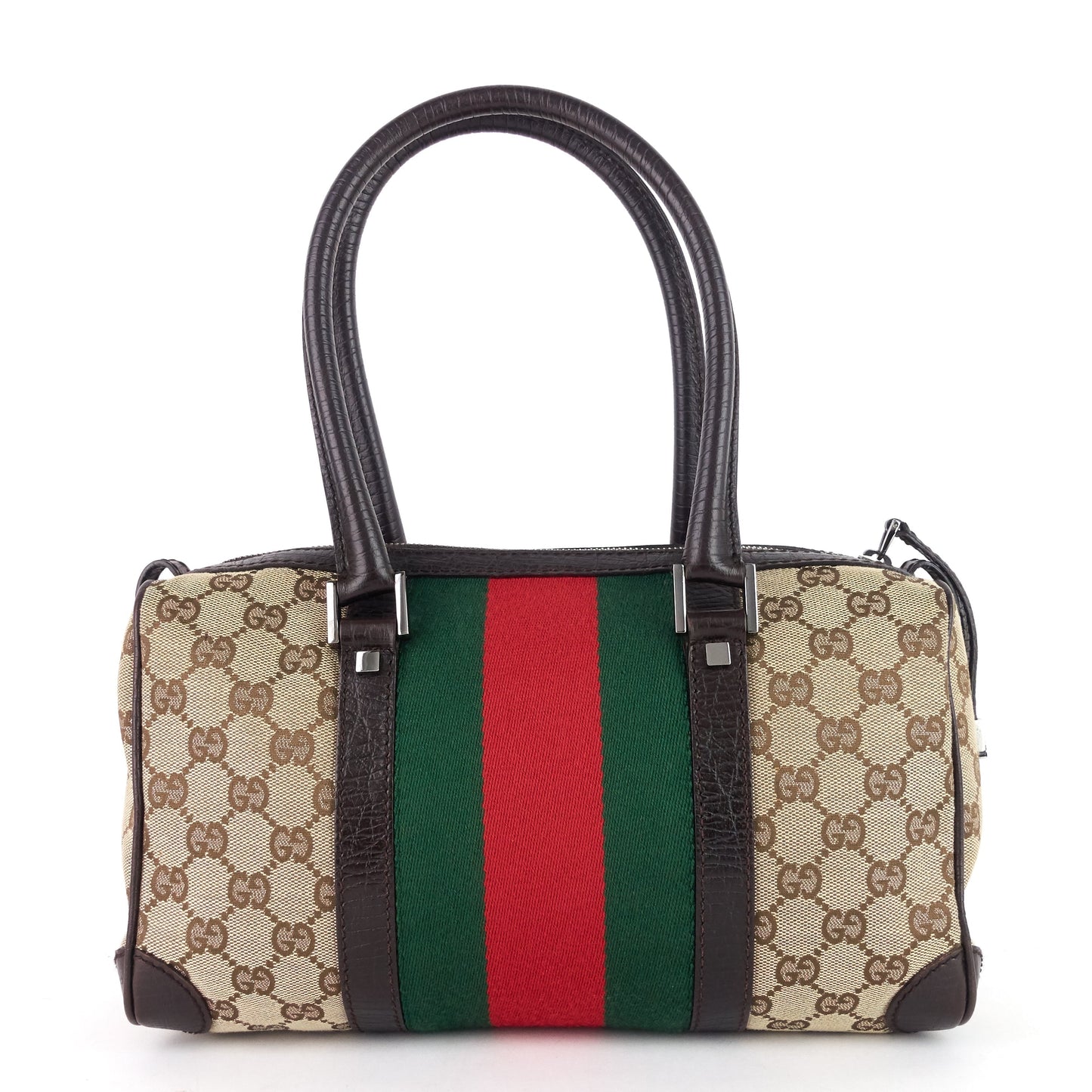 Gucci Boston Bag Canvas Small Travel Bag