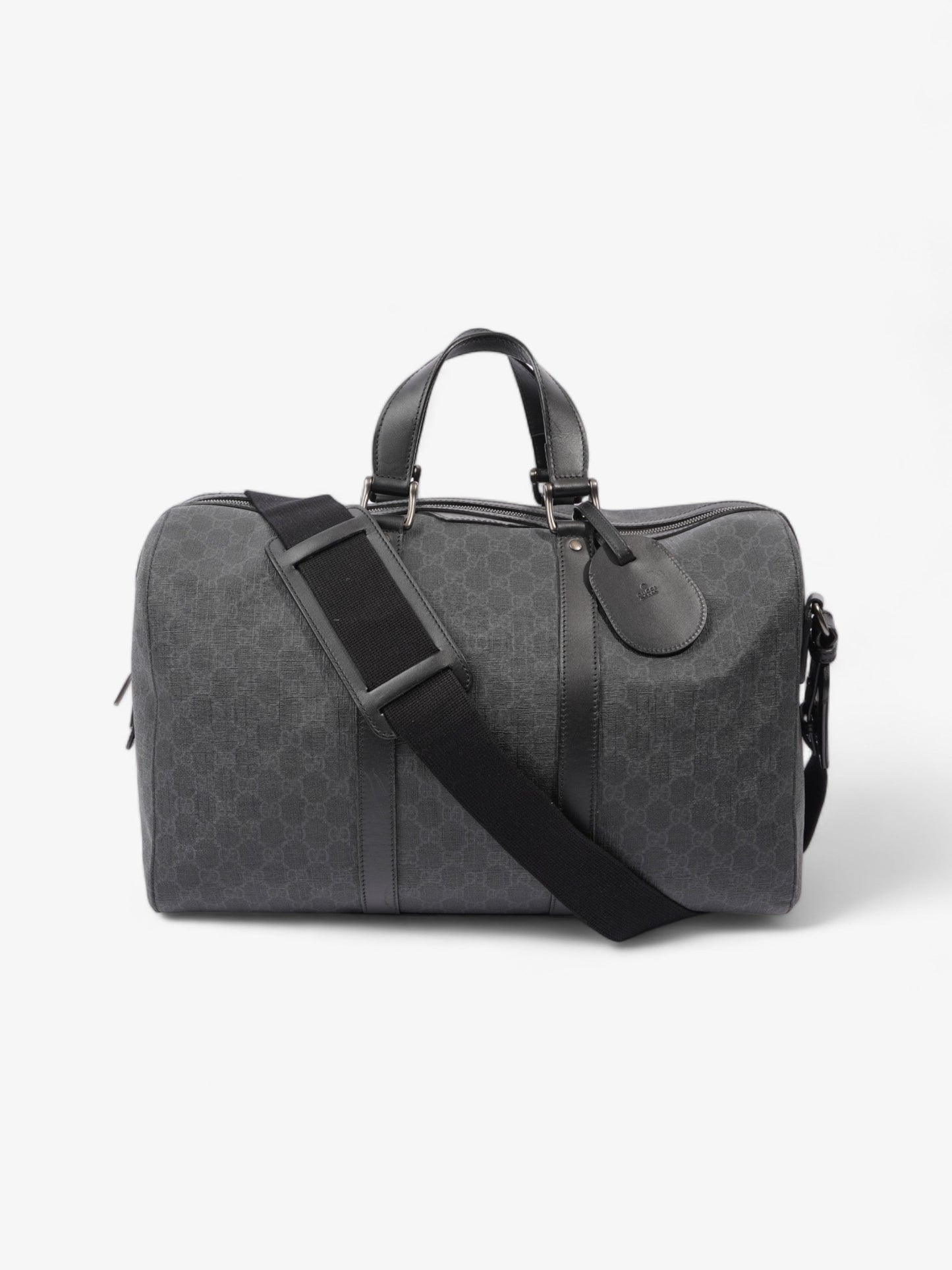 Gucci Carry On Duffle Supreme Coated Travel Bag Canvas Black