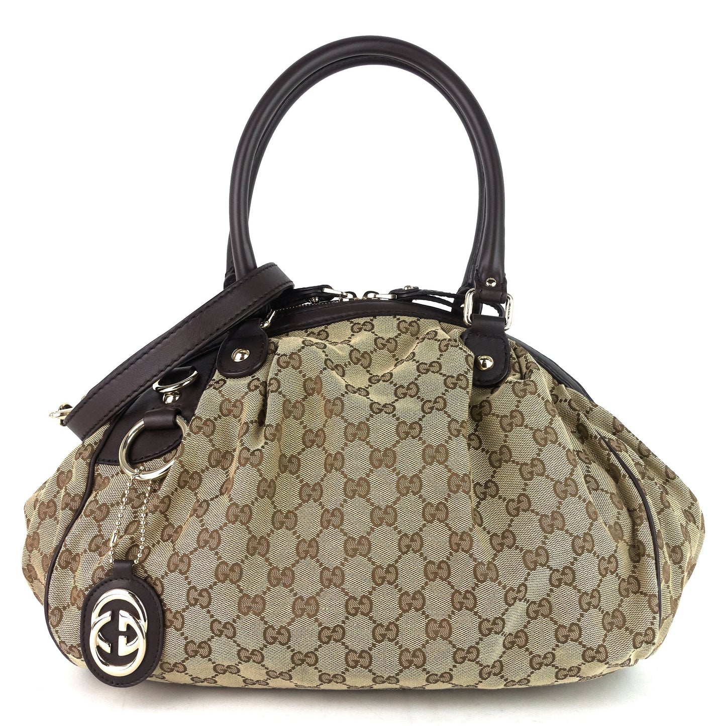 Gucci Sukey Boston Bag Canvas Monogram Tote Bag